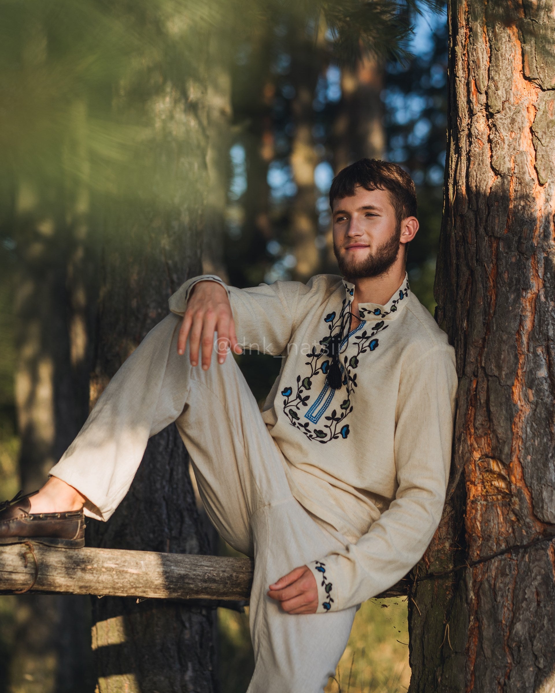 Вишиванка чоловіча "Борщівська"(сіра)