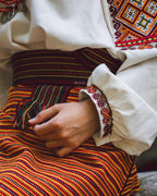 Вишита сукня "Бистриця (1)"(молочна)