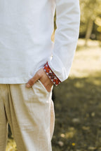 Вишиванка чоловіча "Закарпатська (1)"(біла)