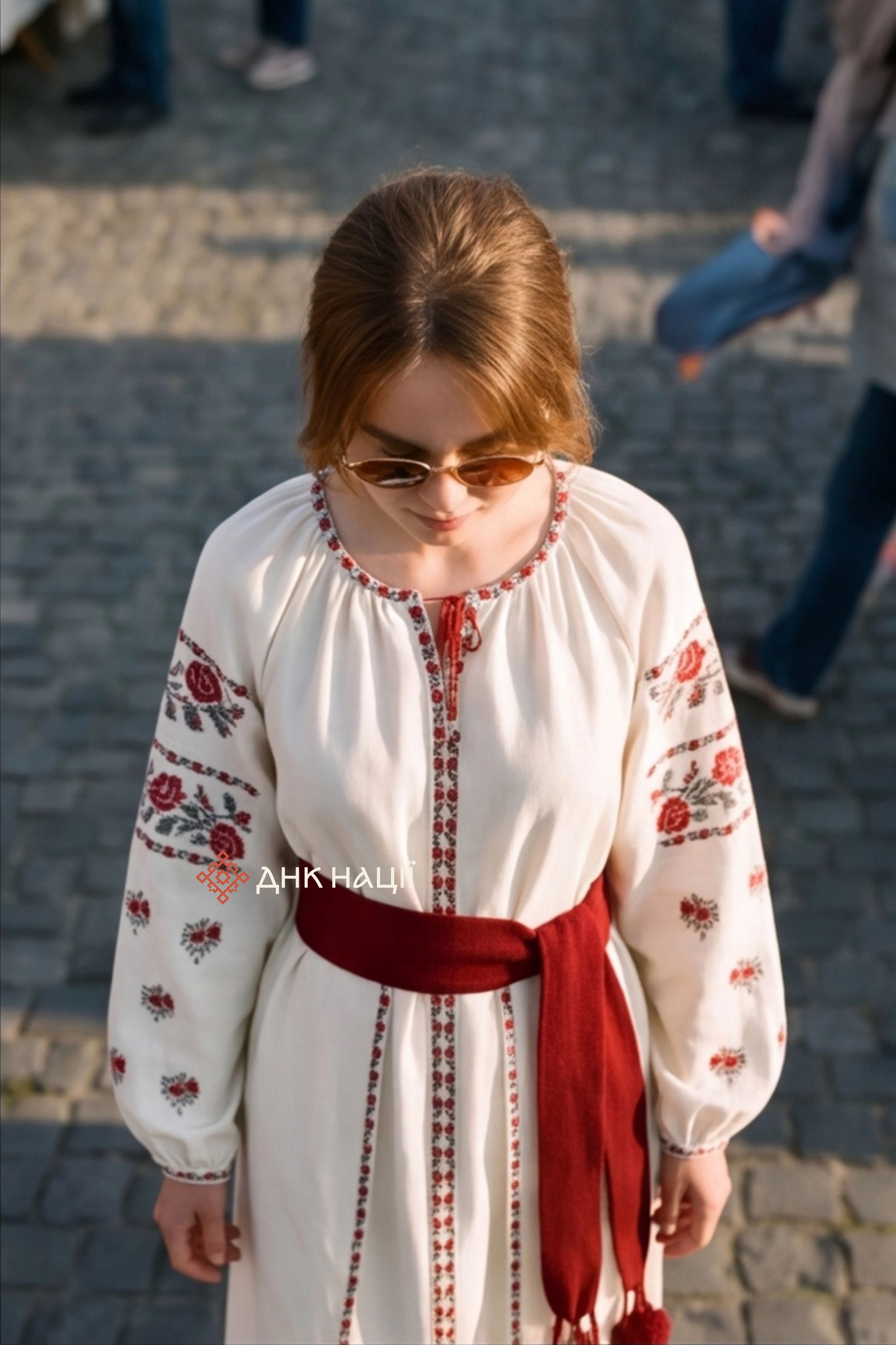 Вишита сукня "Вілія"(молочна)