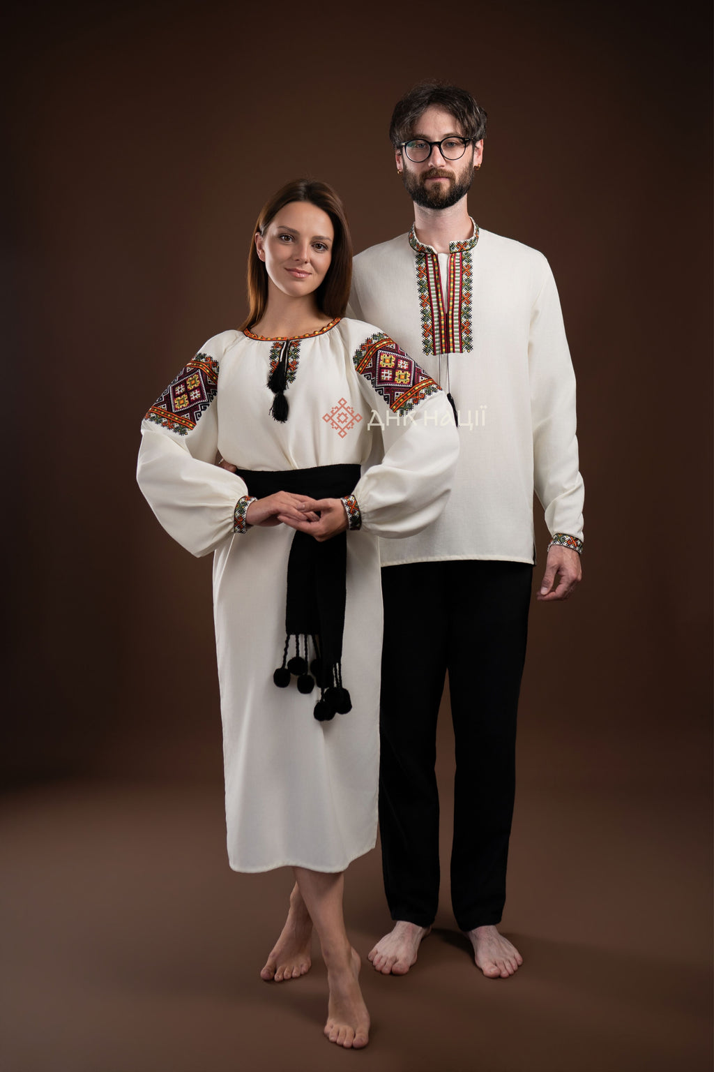 Парні Вишиванки "Бистриця (2)"(молочна)