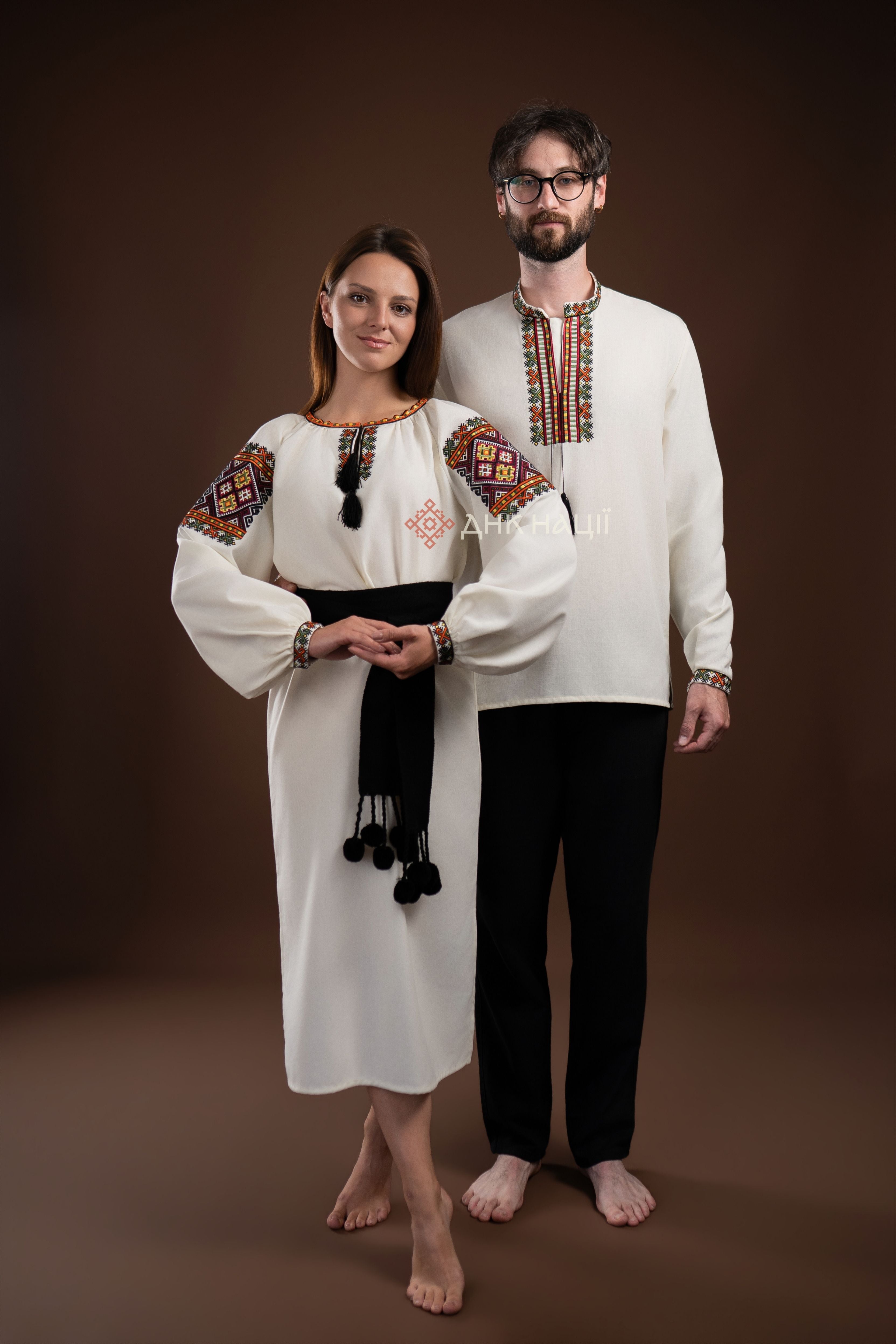 Парні Вишиванки "Бистриця (2)"(молочна)