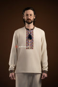 Men's Vyshyvanka "Koketka (2)" (beige)