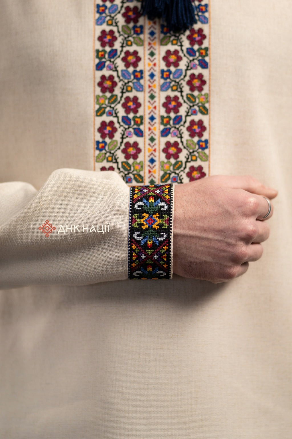 Men's Vyshyvanka "Koketka (2)" (beige)