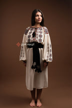 Вишита сукня "Черемош (1)"(бежева)