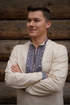 Вишиванка чоловіча "Черемош (2)"(бежева)