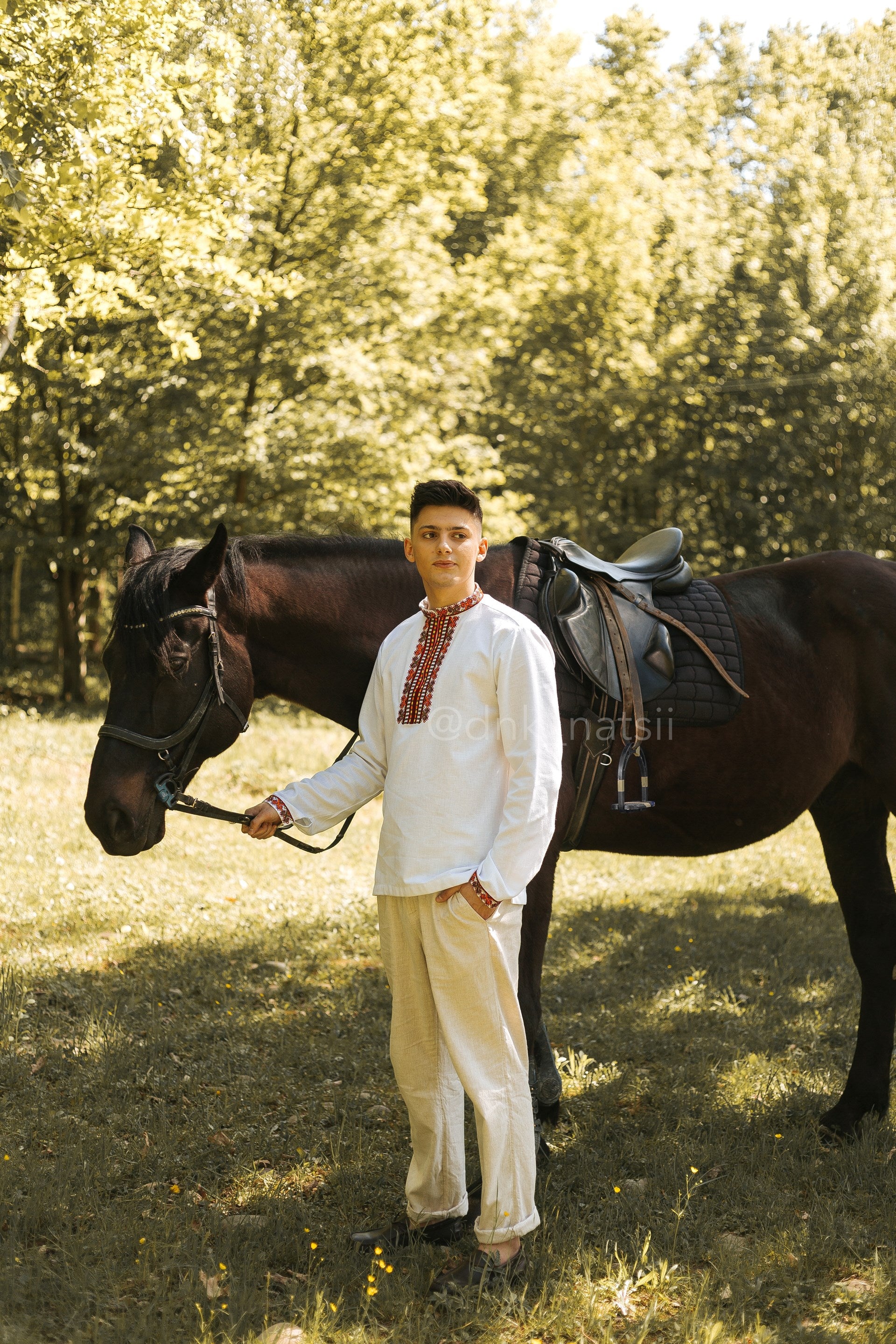 Вишиванка чоловіча "Закарпатська (1)"(біла)