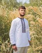 Вишиванка чоловіча "Кокетка (1)"(біла)