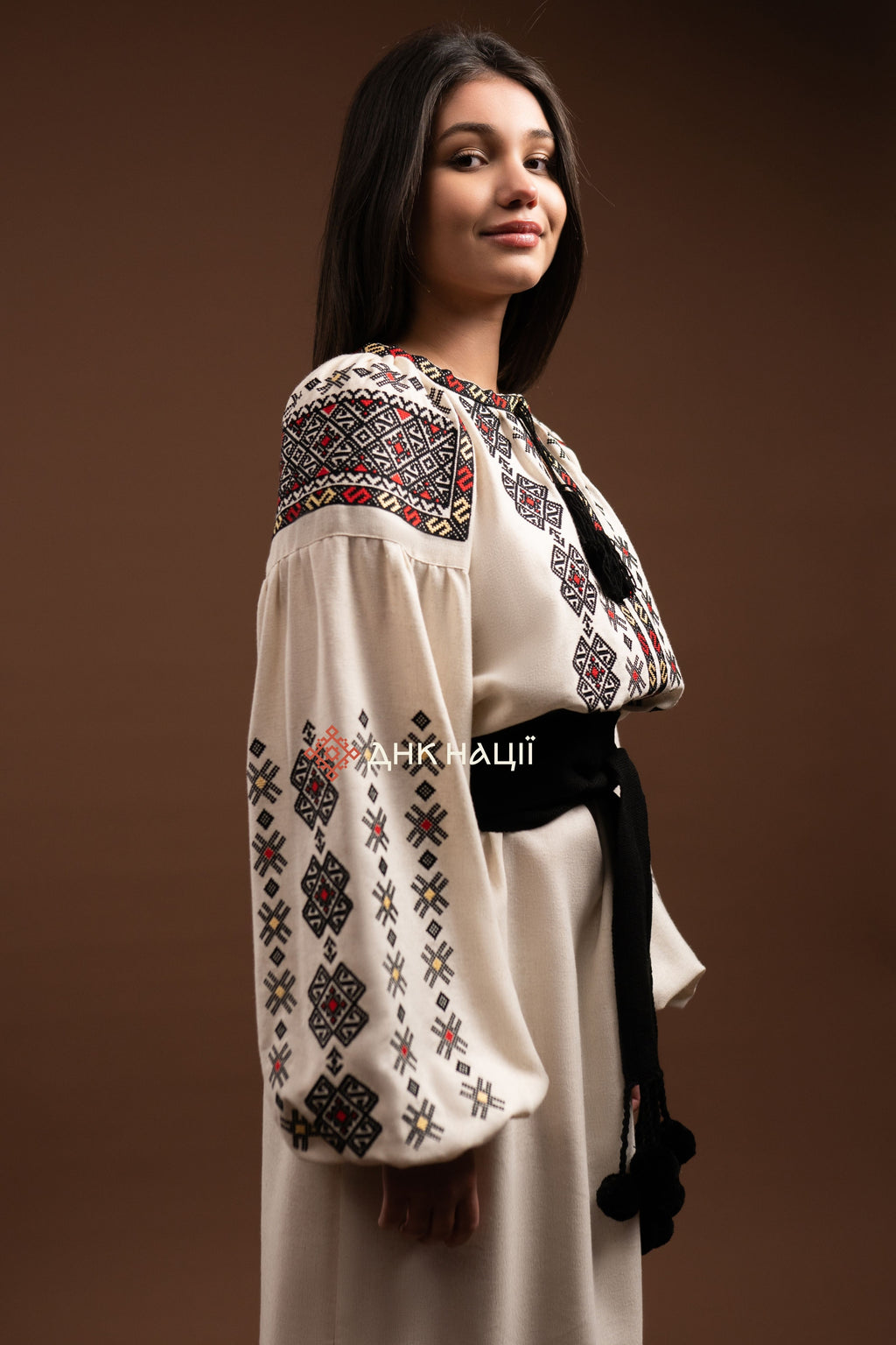 Вишита сукня "Черемош (1)"(бежева)