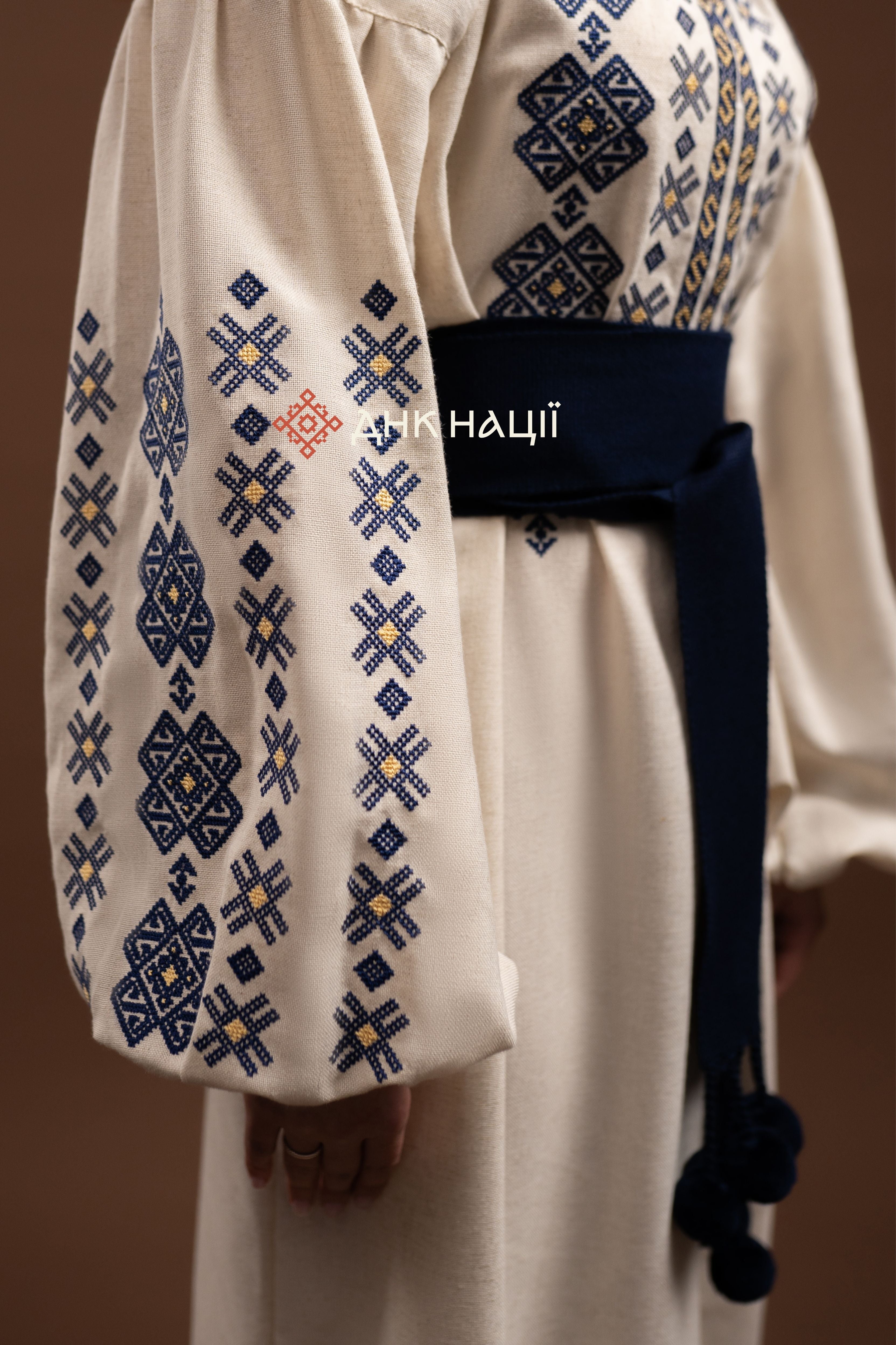 Вишита сукня "Черемош (2)"(бежева)