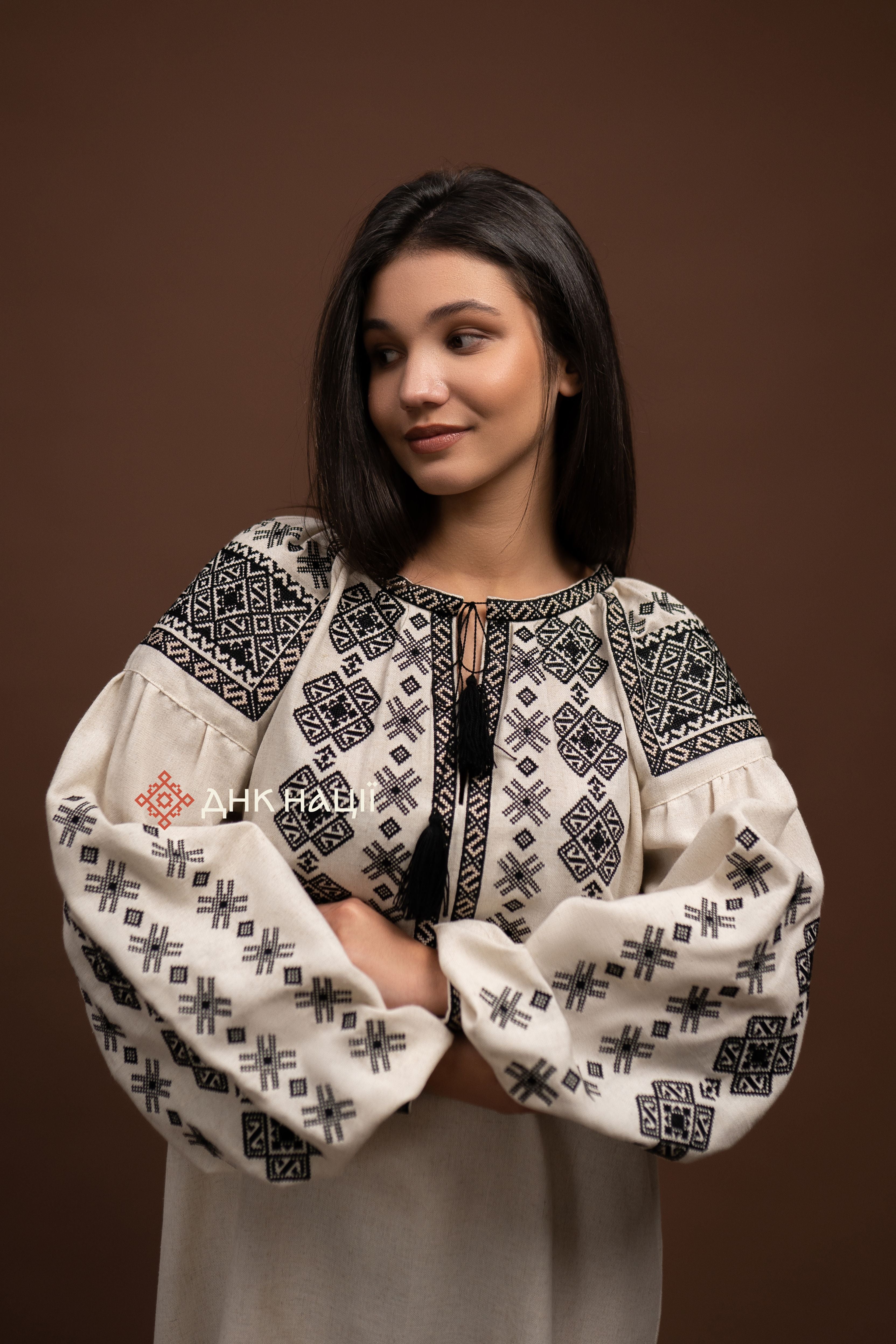 Вишита сукня "Черемош (3)"(бежева)