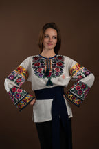 Вишиванка жіноча "Рута (2)"(сіра)