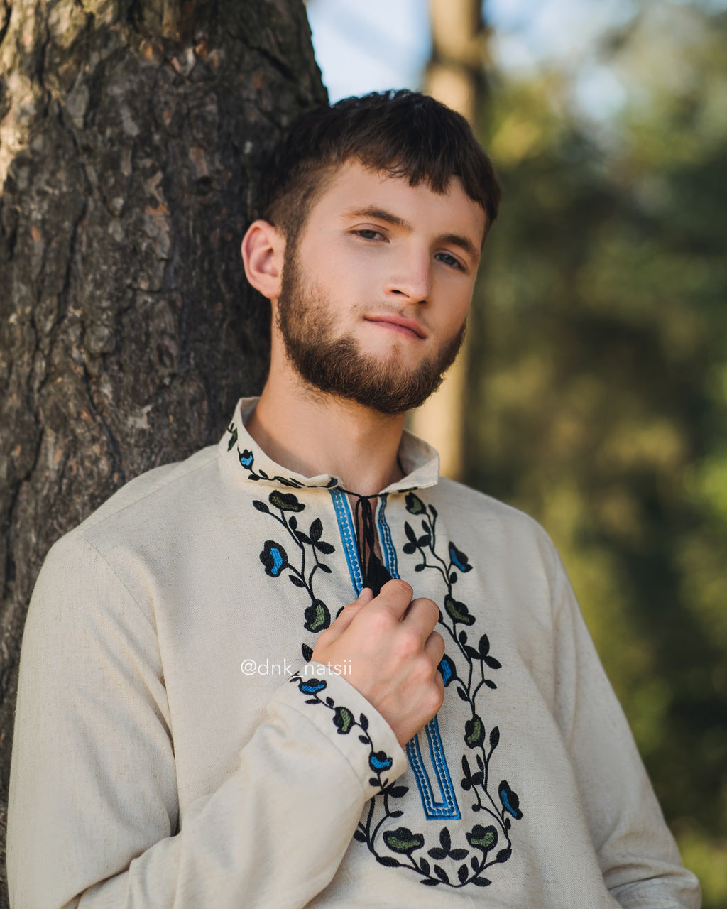 Вишиванка чоловіча "Борщівська"(сіра)