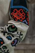 Вишиванка жіноча "Борщівська"(сіра)