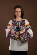 Вишиванка жіноча "Рута (2)"(сіра)