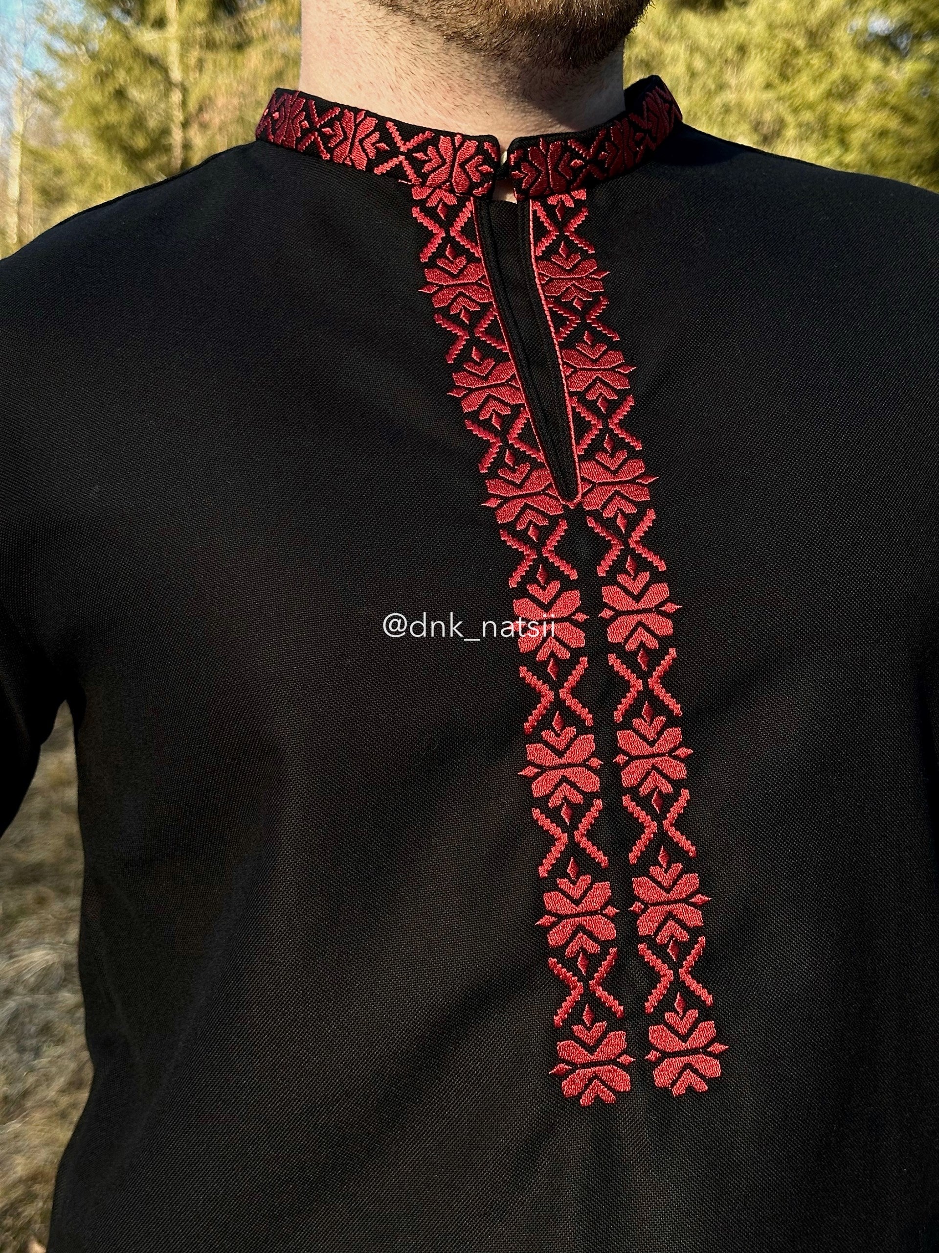 Вишиванка чоловіча "Княжа (4)"(чорна)