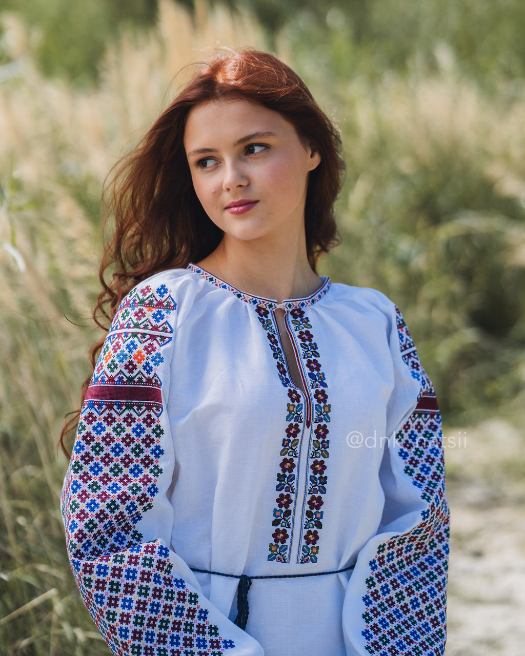 Вишита сукня "Кокетка (1)"(біла)