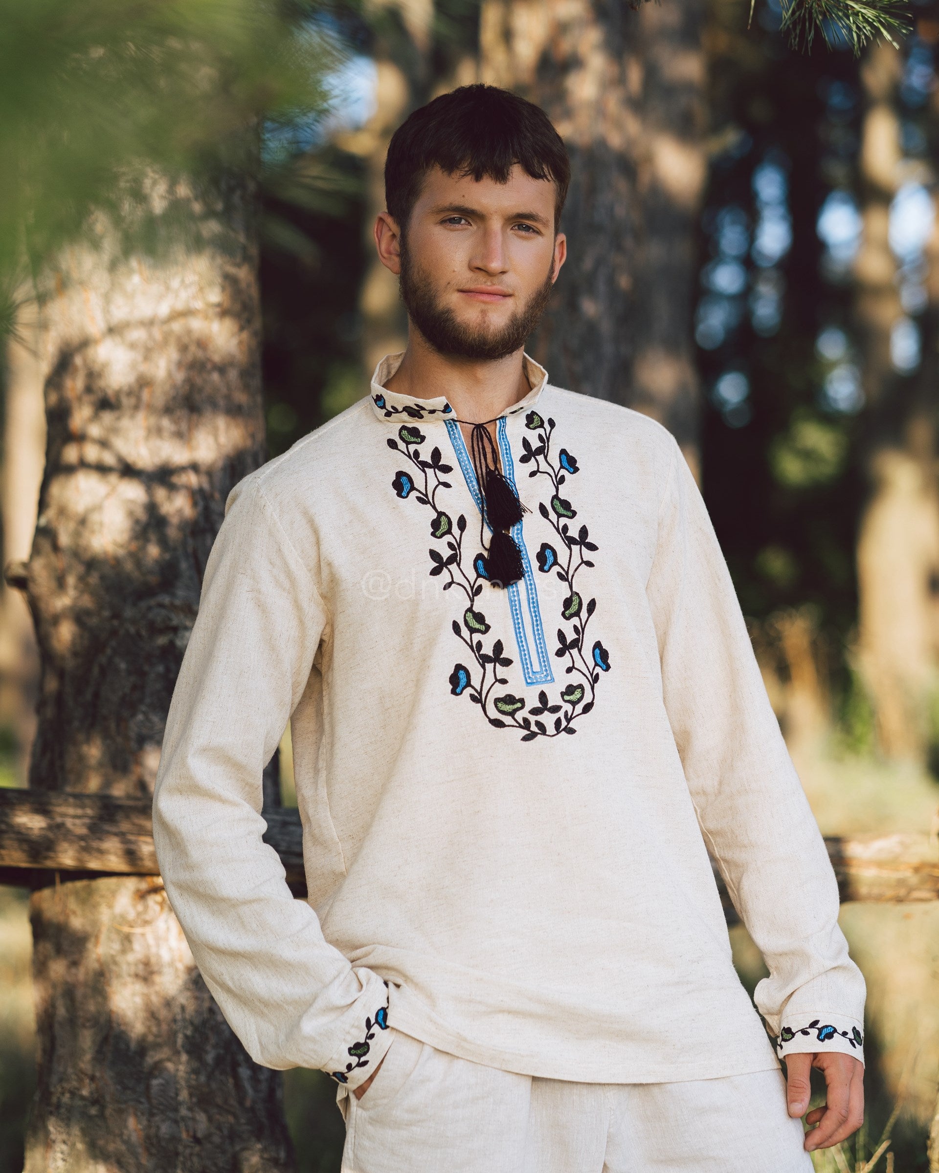 Вишиванка чоловіча "Борщівська"(сіра)