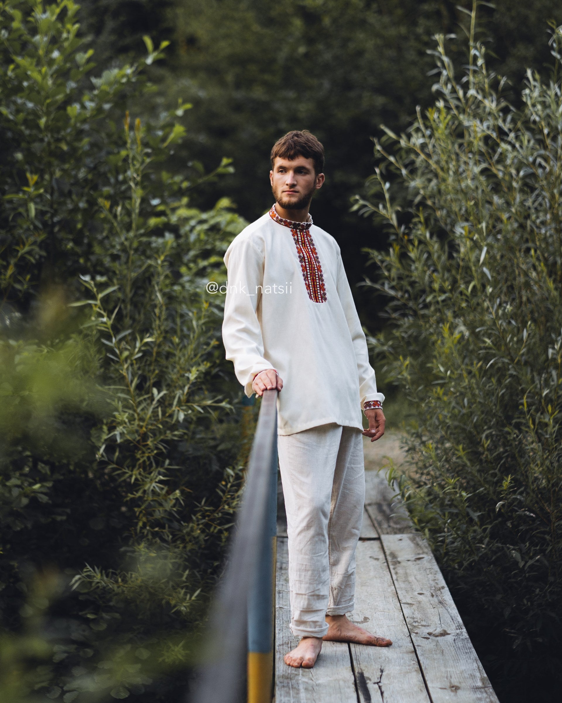 Вишиванка чоловіча "Бистриця (1)"(молочна)