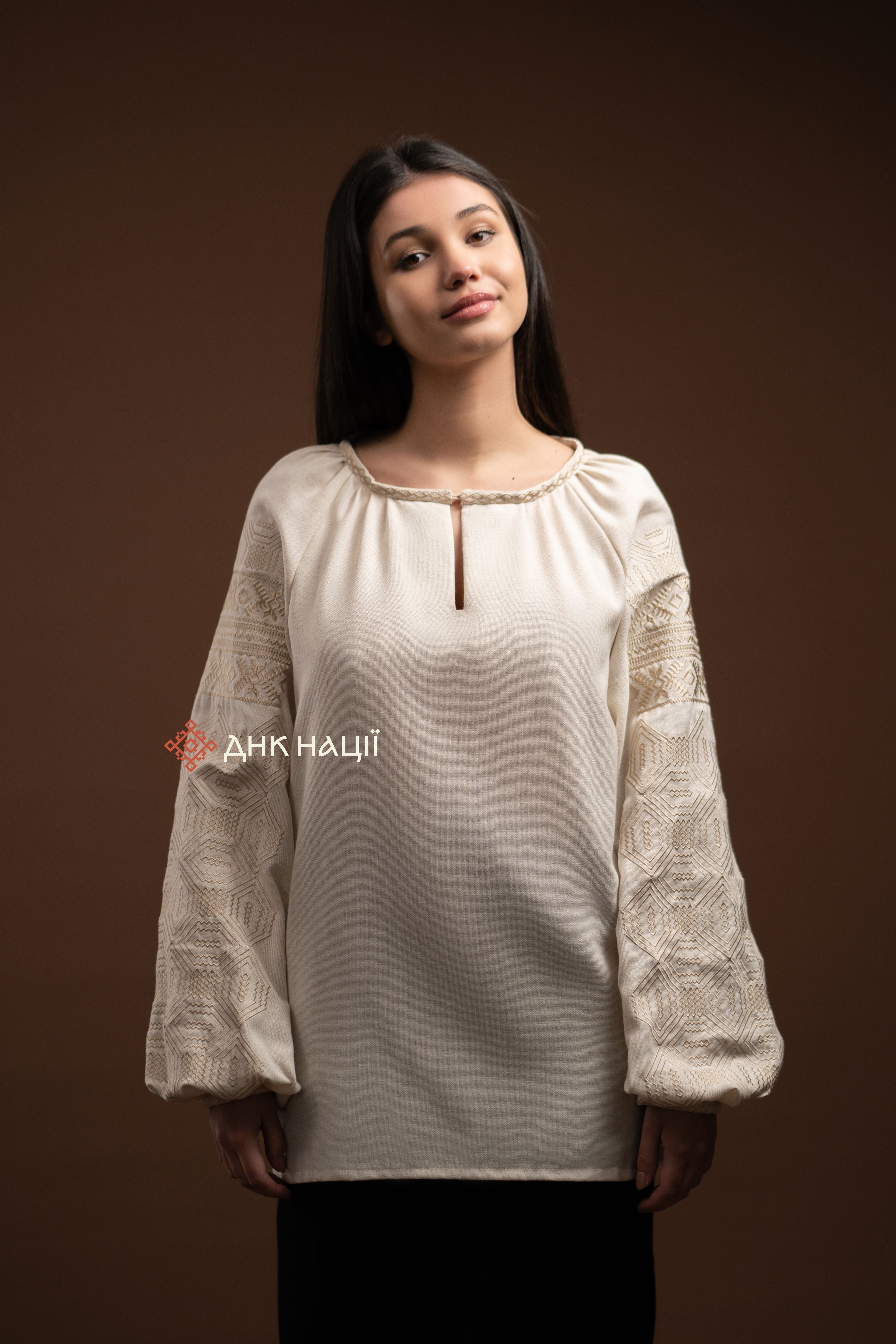 Вишиванка жіноча "Десна (3)"(бежева)