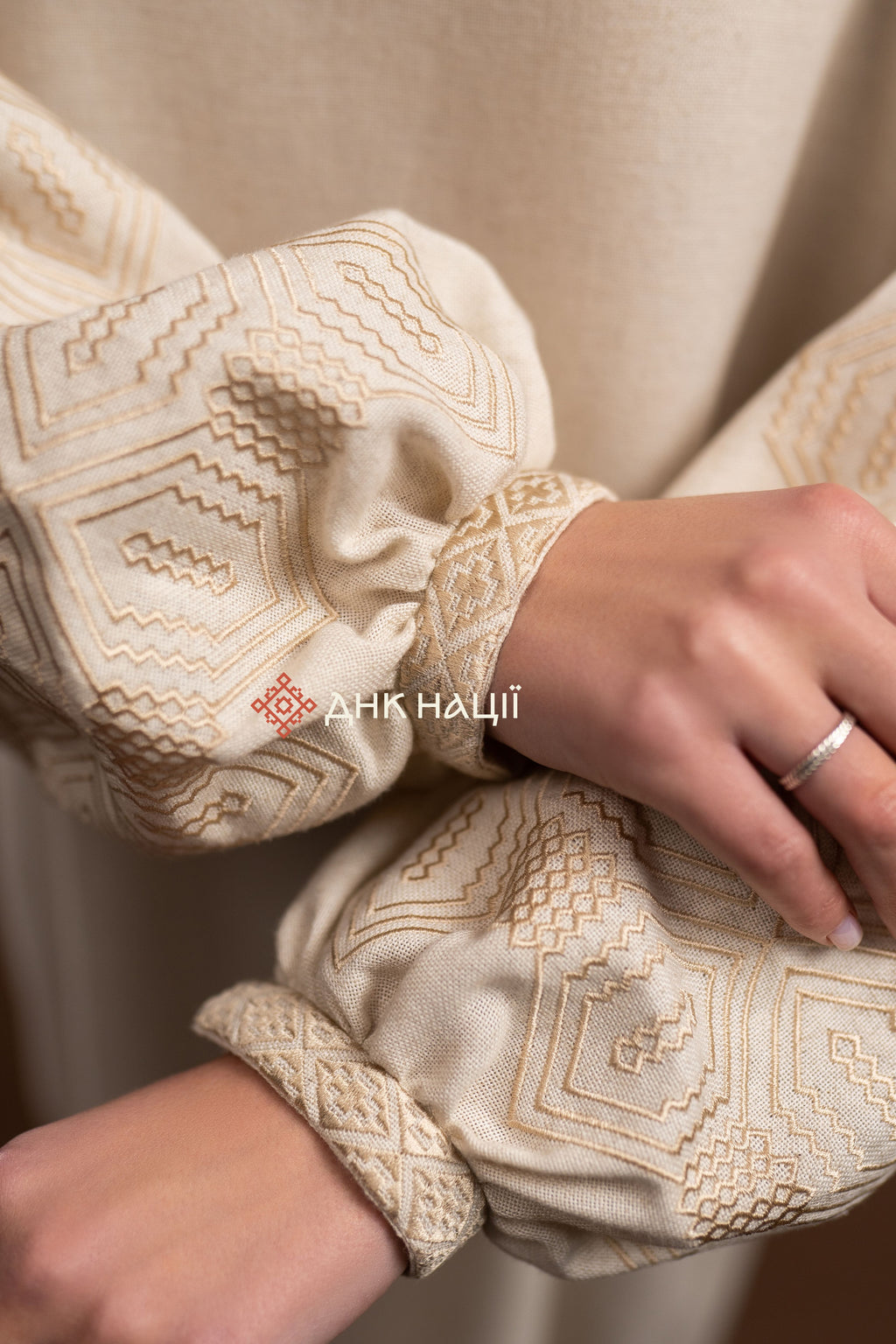 Вишита сукня "Десна (3)"(бежева)