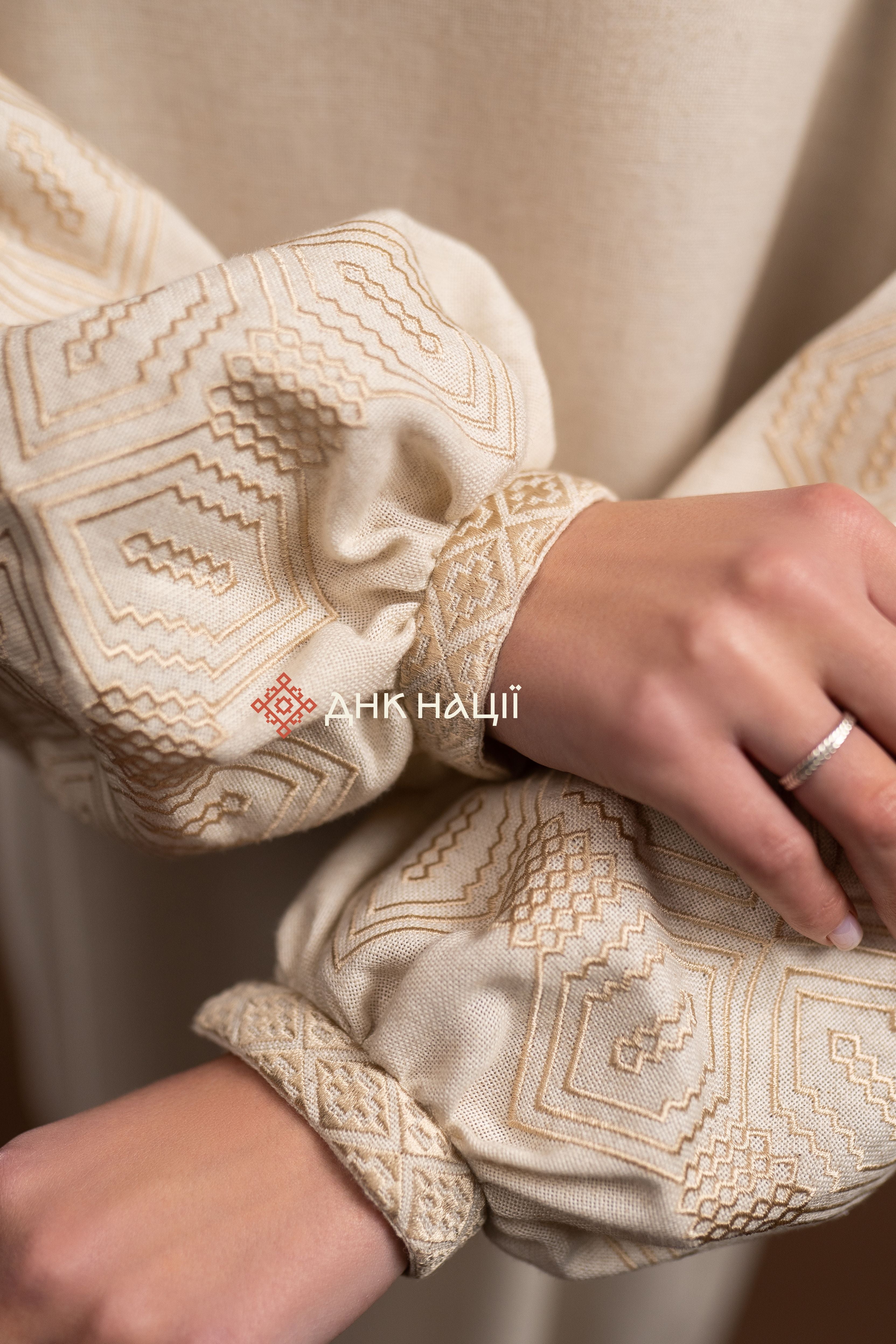 Вишита сукня "Десна (3)"(бежева)