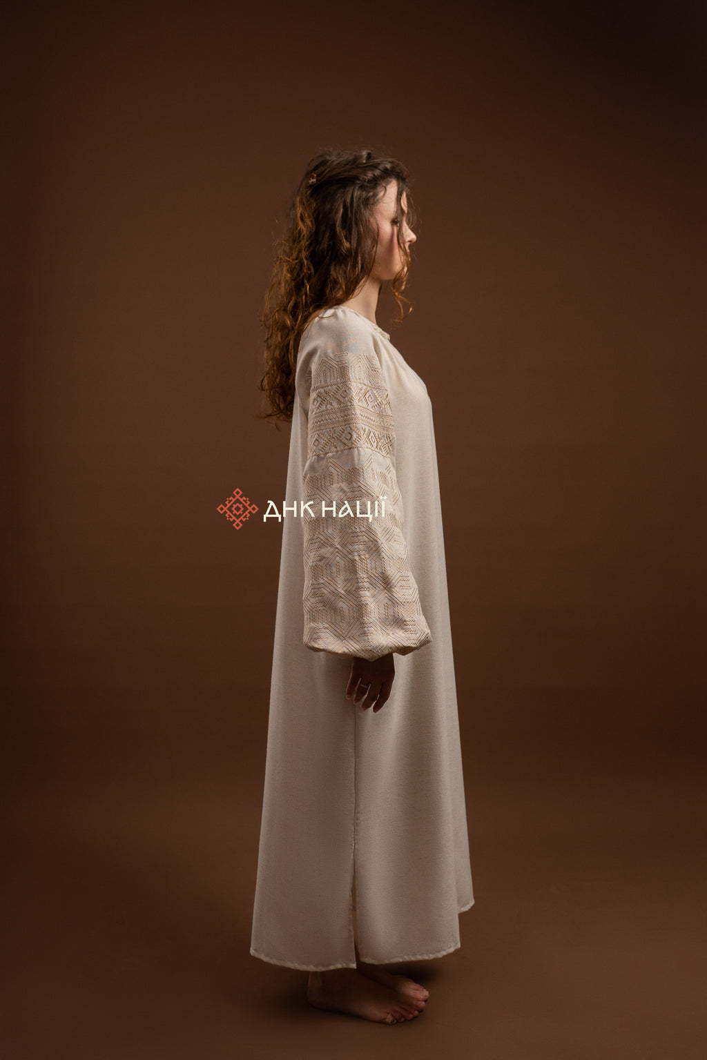 Вишита сукня "Десна (3)"(бежева)