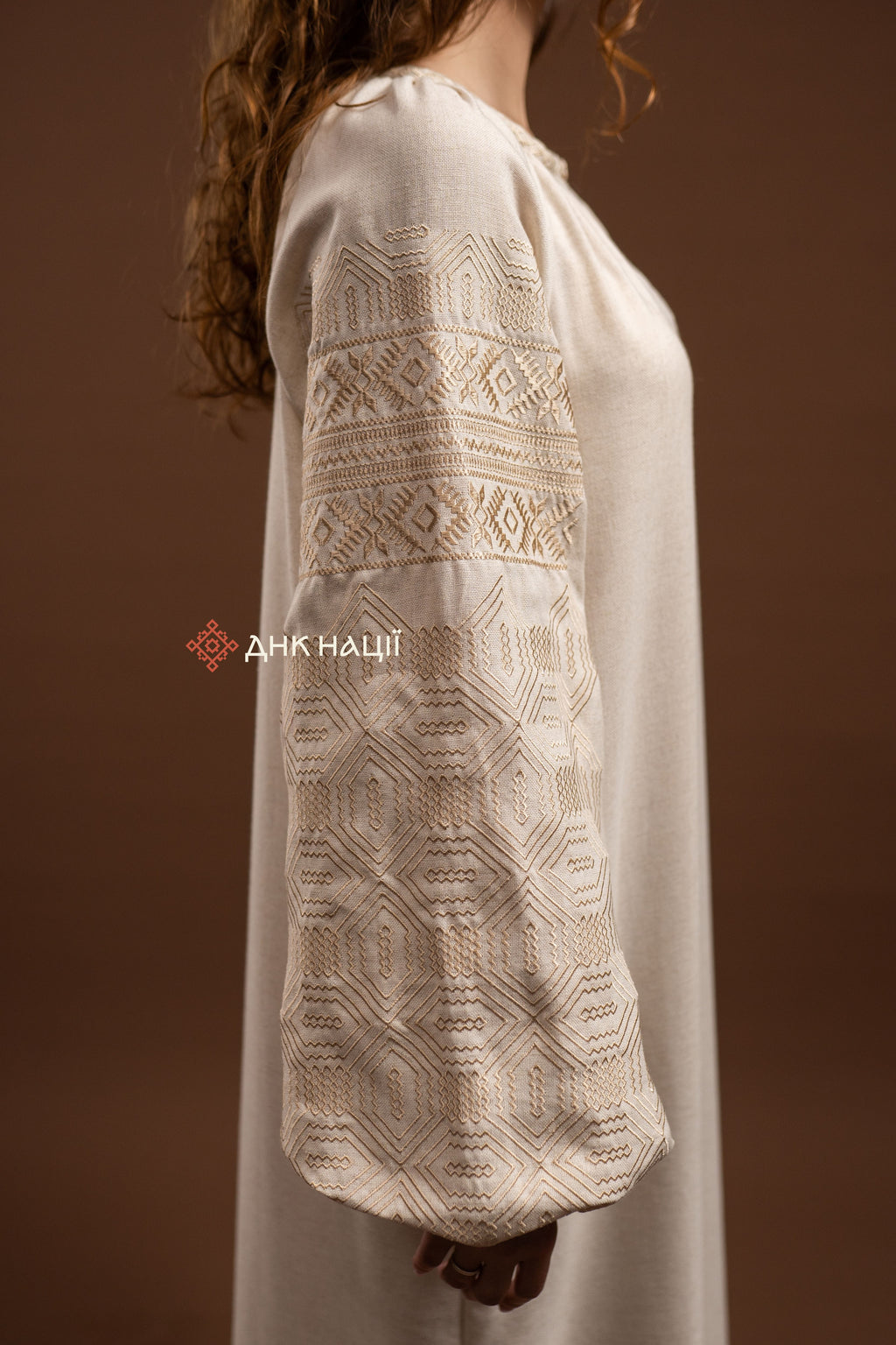Вишита сукня "Десна (3)"(бежева)