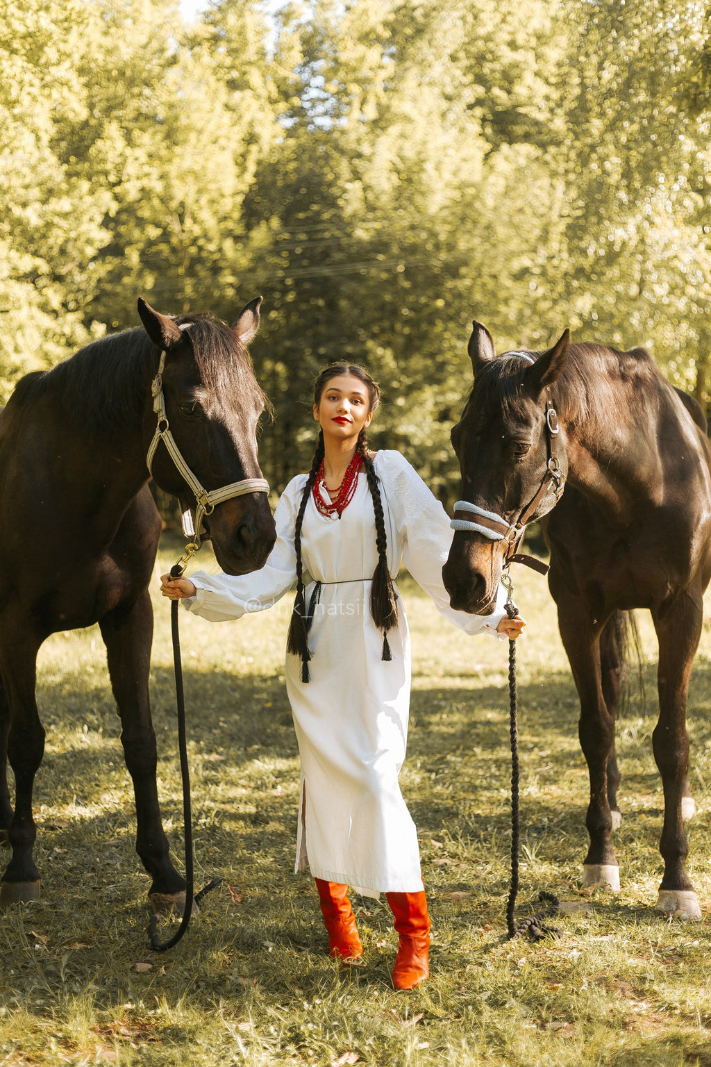Вишита сукня "Десна (1)"(біла)