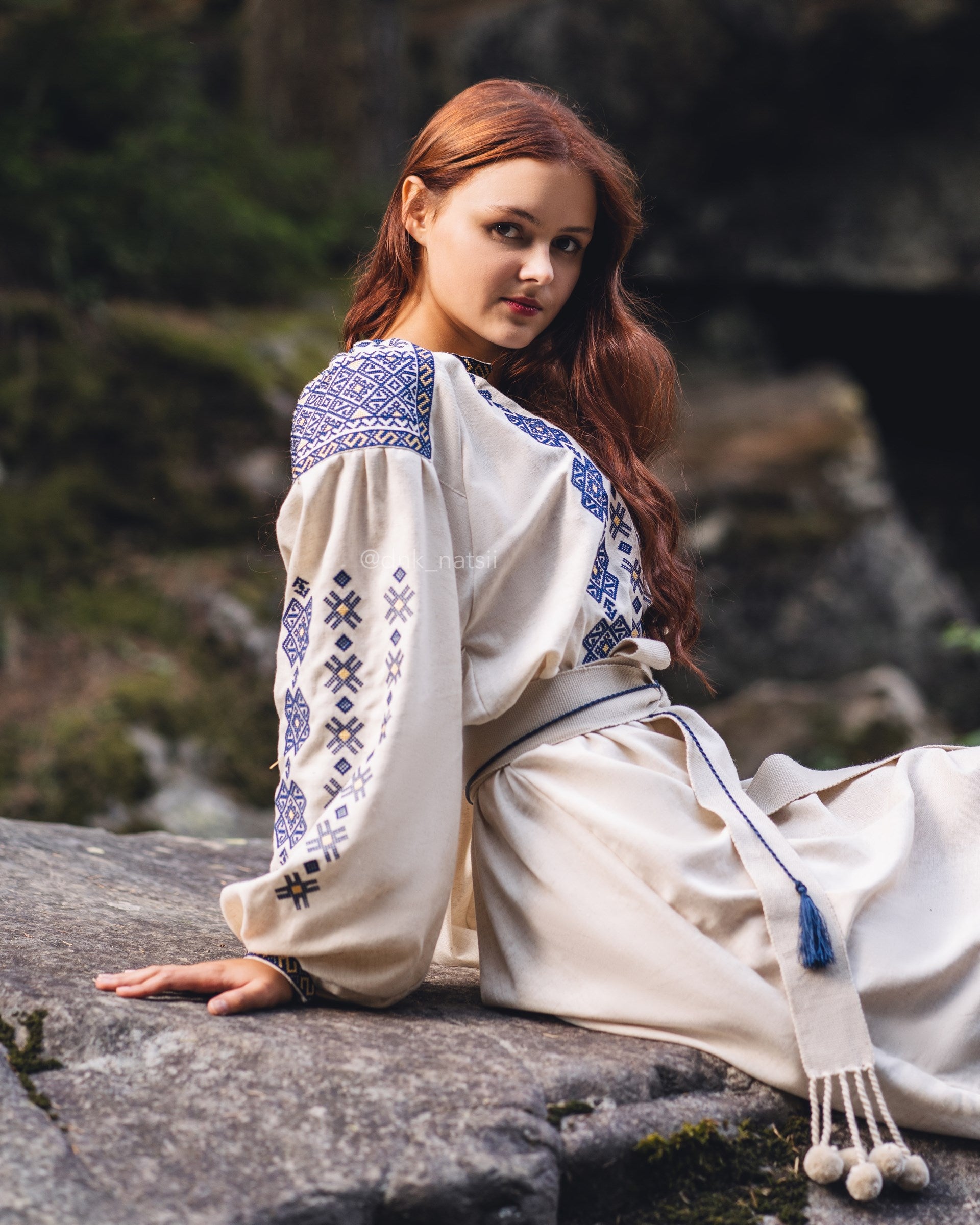 Вишита сукня "Черемош (2)"(бежева)