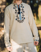 Вишиванка чоловіча "Борщівська"(сіра)