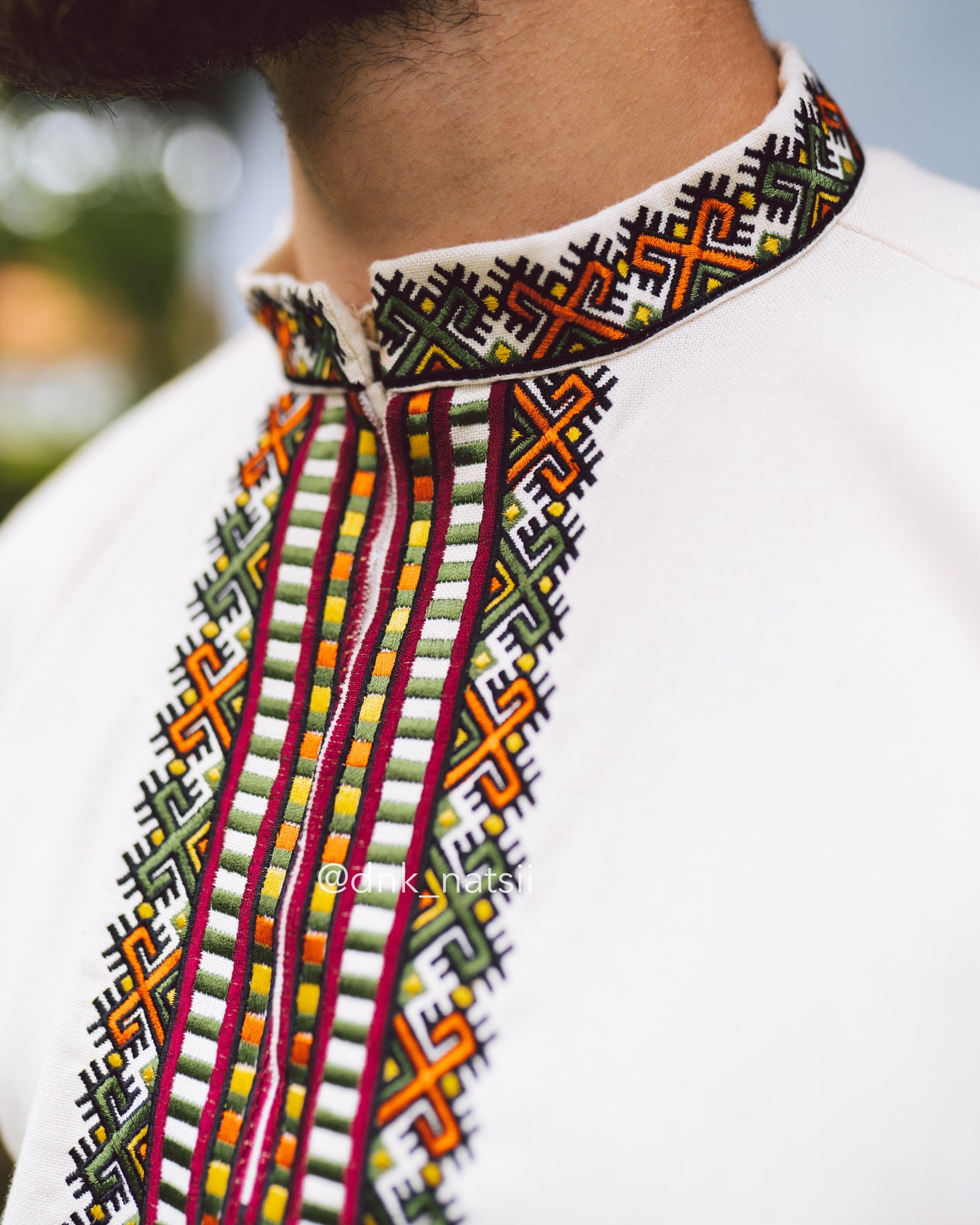 Вишиванка чоловіча "Бистриця (2)"(молочна)