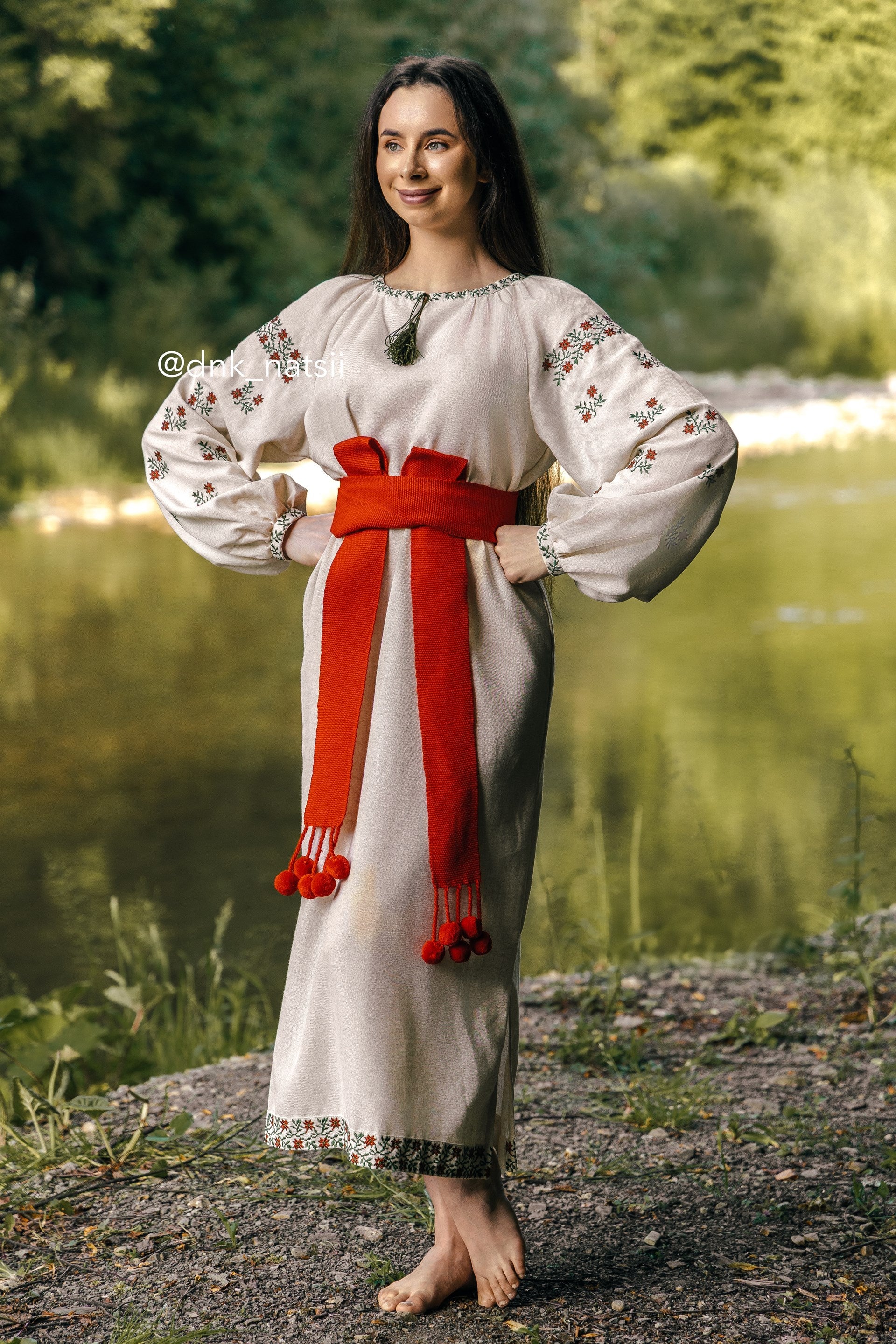 Вишита сукня "Лелія (1)"(бежева)