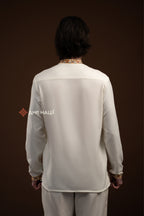 Men's Vyshyvanka "Verkhovynka" (milky-white)