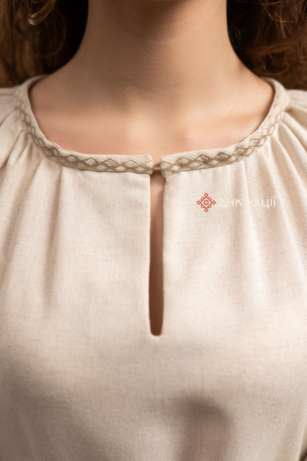 Вишита сукня "Десна (3)"(бежева)