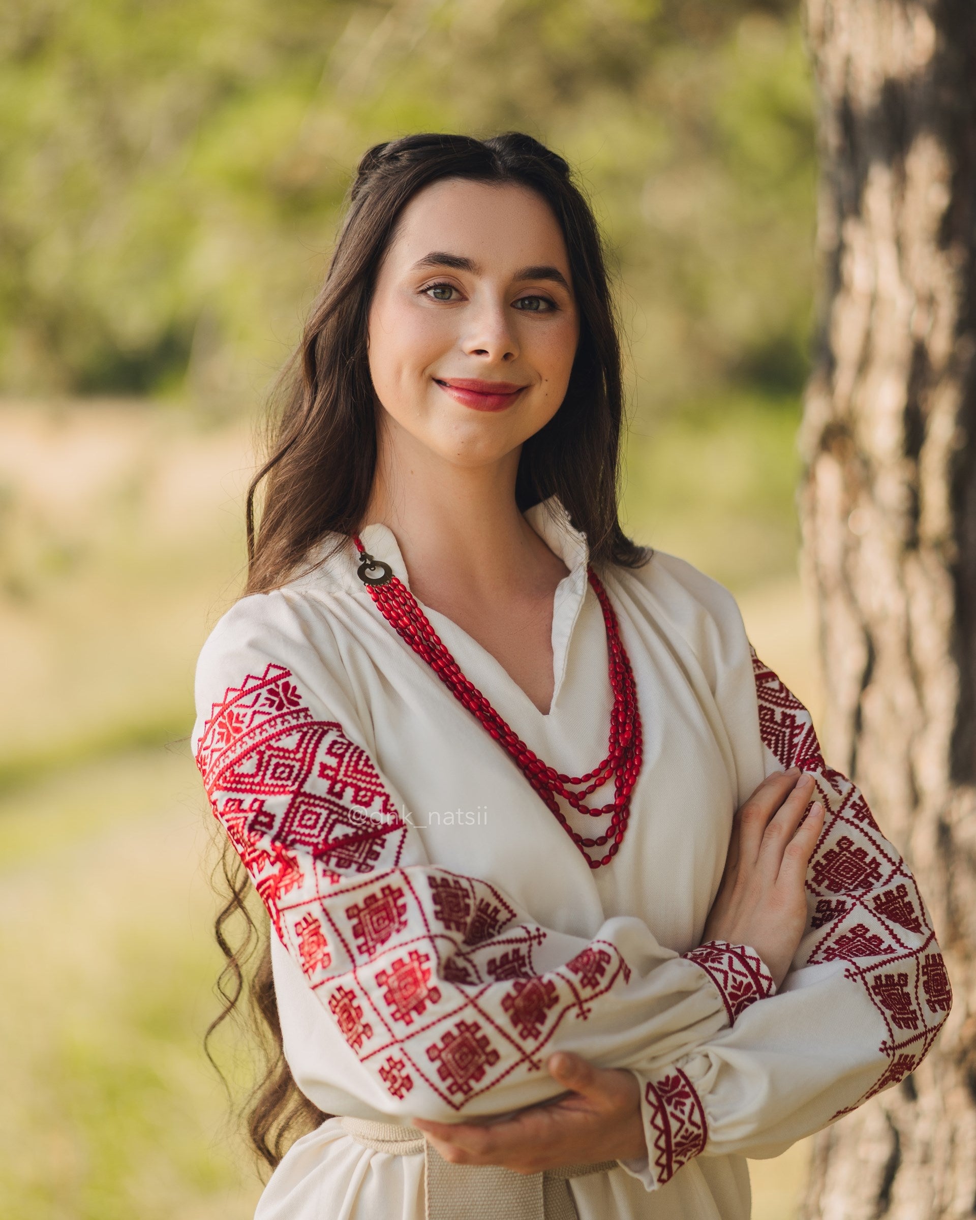 Вишита сукня "Княжа (1)"(молочна)