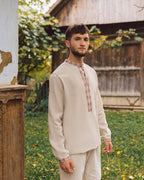 Вишиванка чоловіча "Княжа (2)"(сіра)