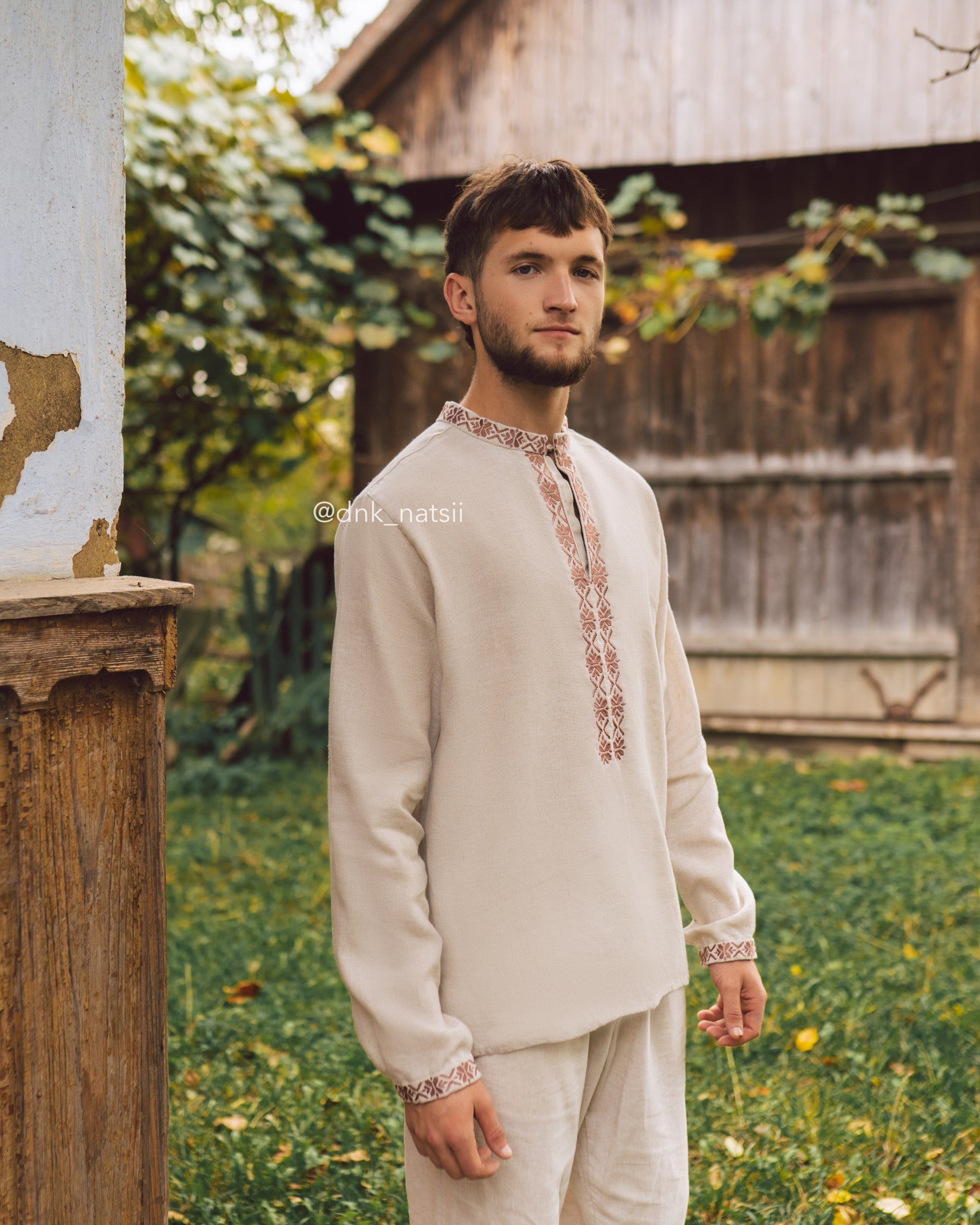 Вишиванка чоловіча "Княжа (2)"(сіра)