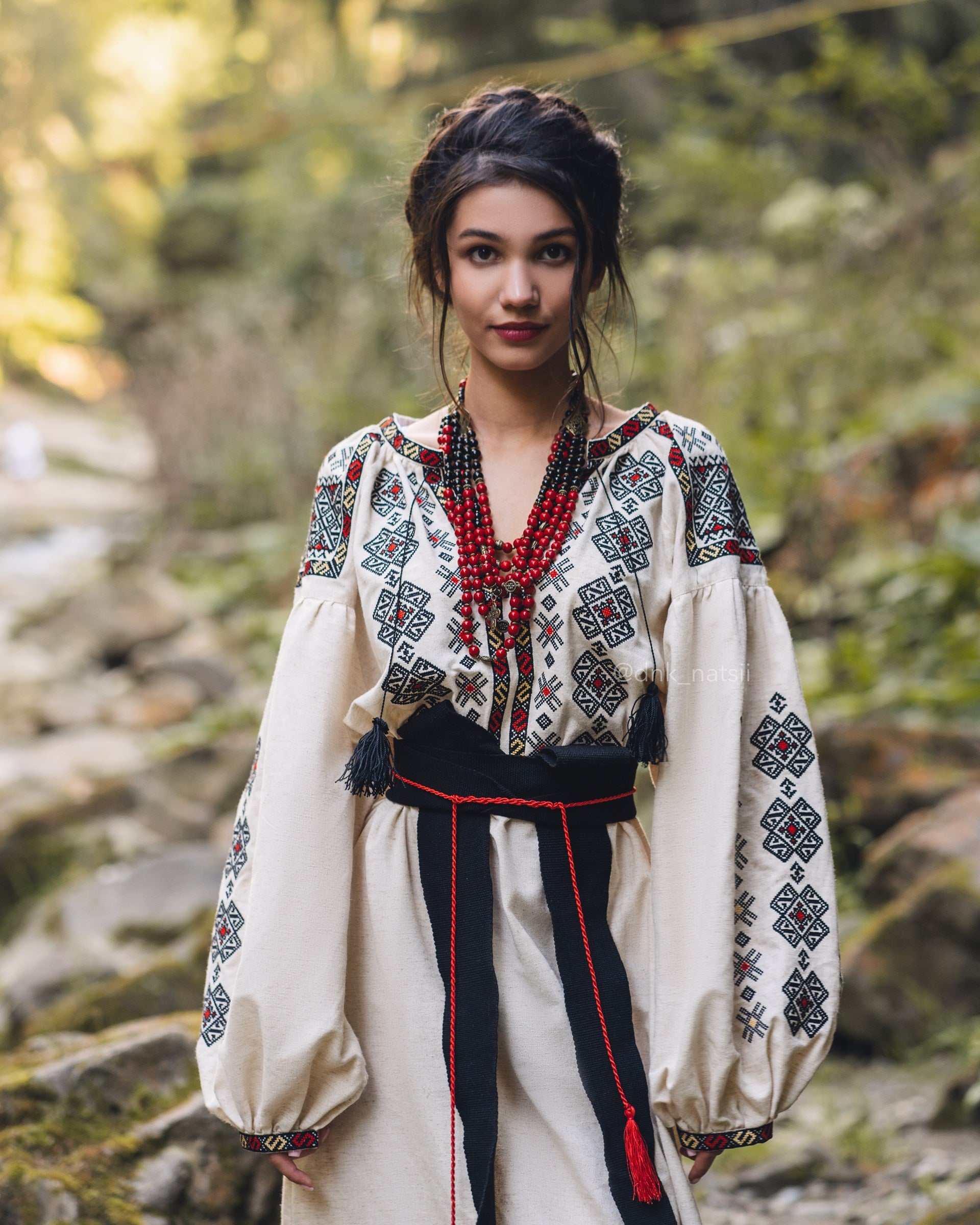 Вишита сукня "Черемош (1)"(бежева)