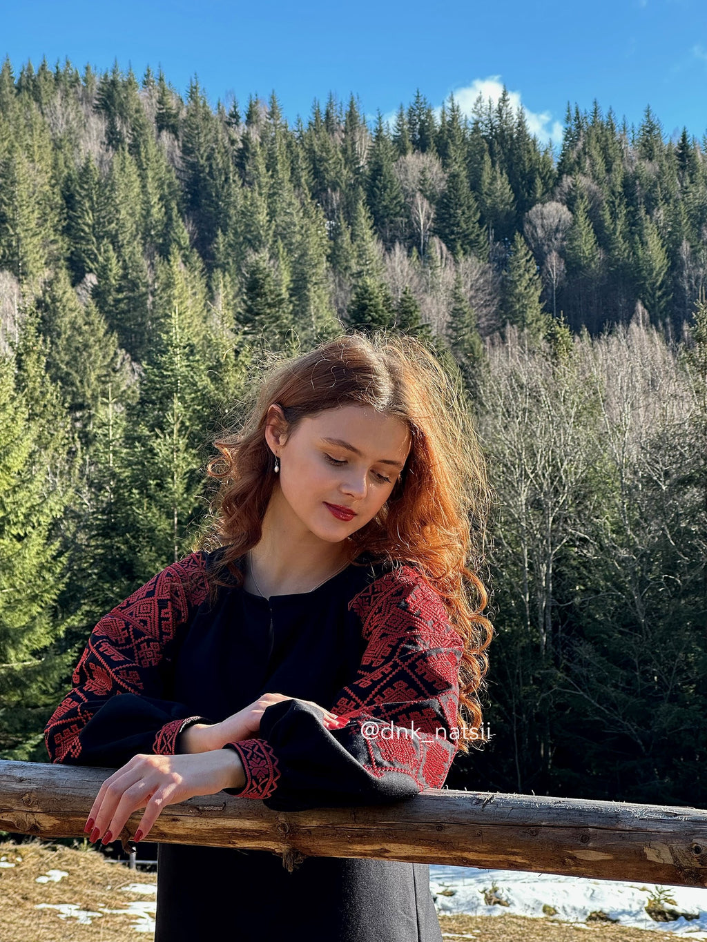 Вишита сукня "Княжа (4)"(чорна)