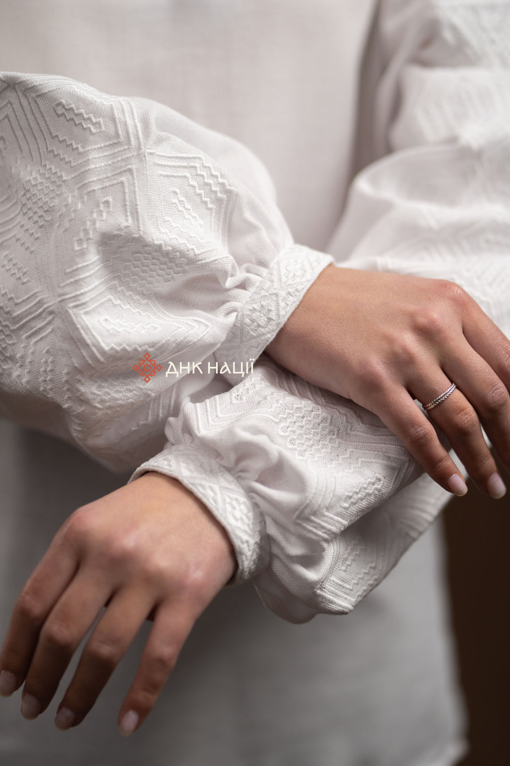 Women's Vyshyvanka "Desna (1)" (white)