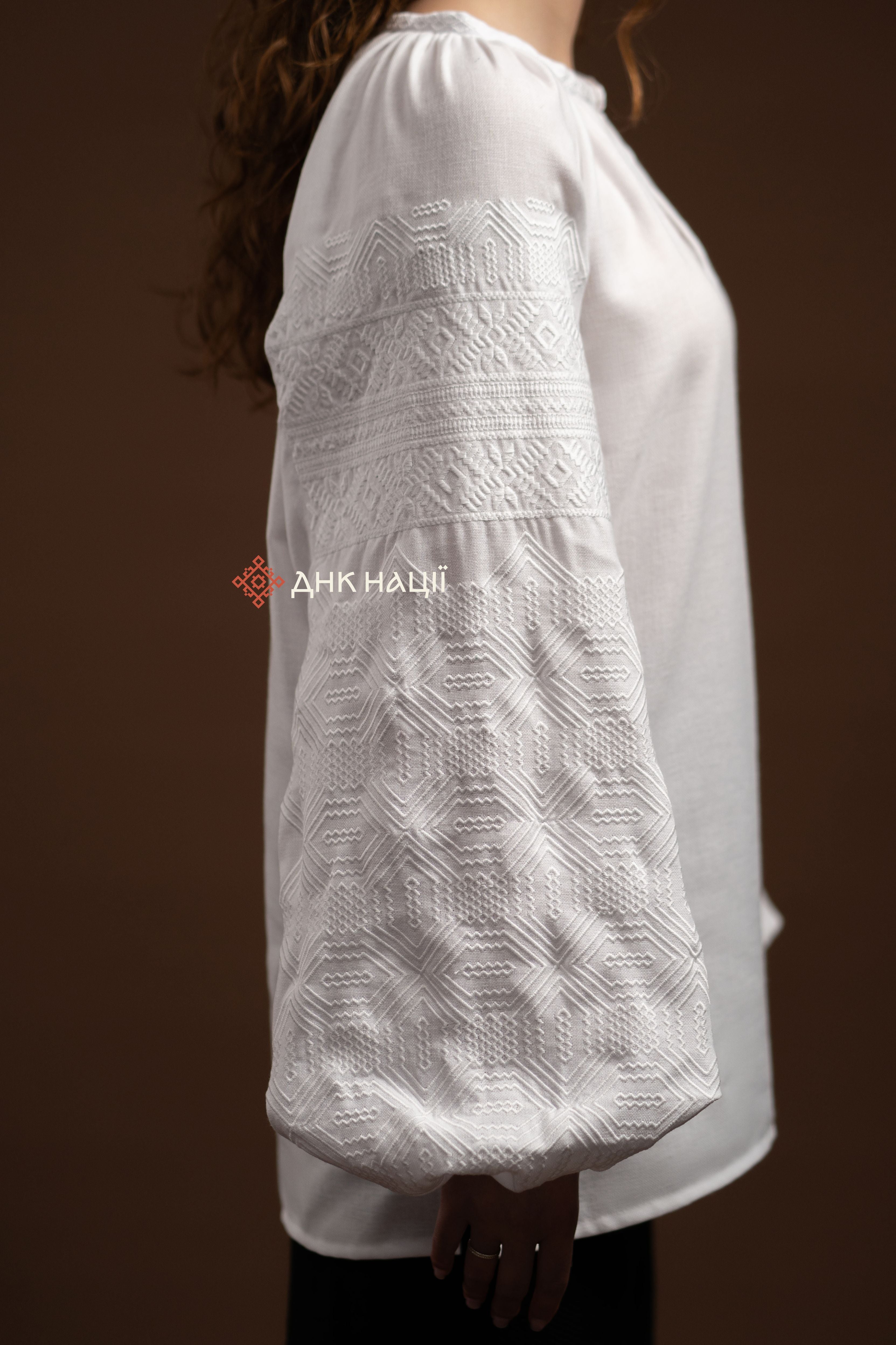 Women’s Embroidered Blouse “Desna (1)” (White)