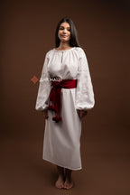 Вишита сукня "Десна (1)"(біла)