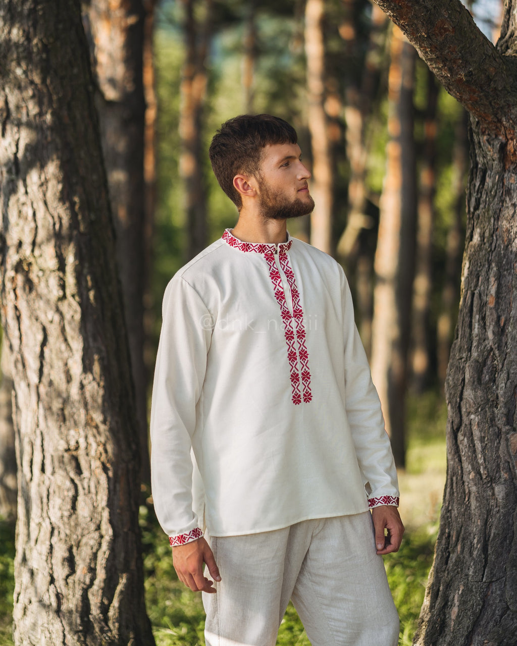 Сорочка чоловіча молочна Княжа (1) (РОЗПРОДАЖ ОГ - 132 ДВ - 67)