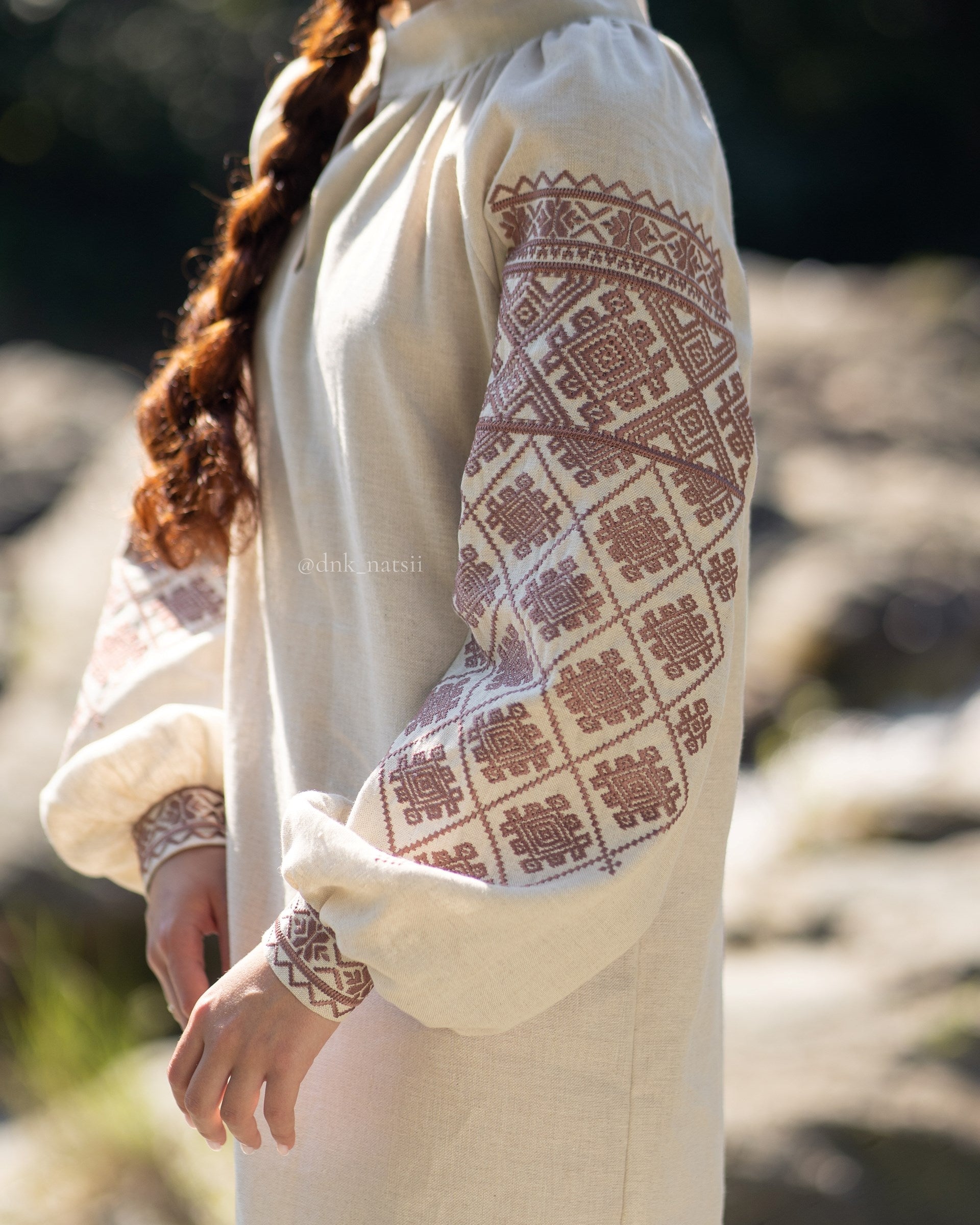 Вишита сукня "Княжа (2)"(сіра)