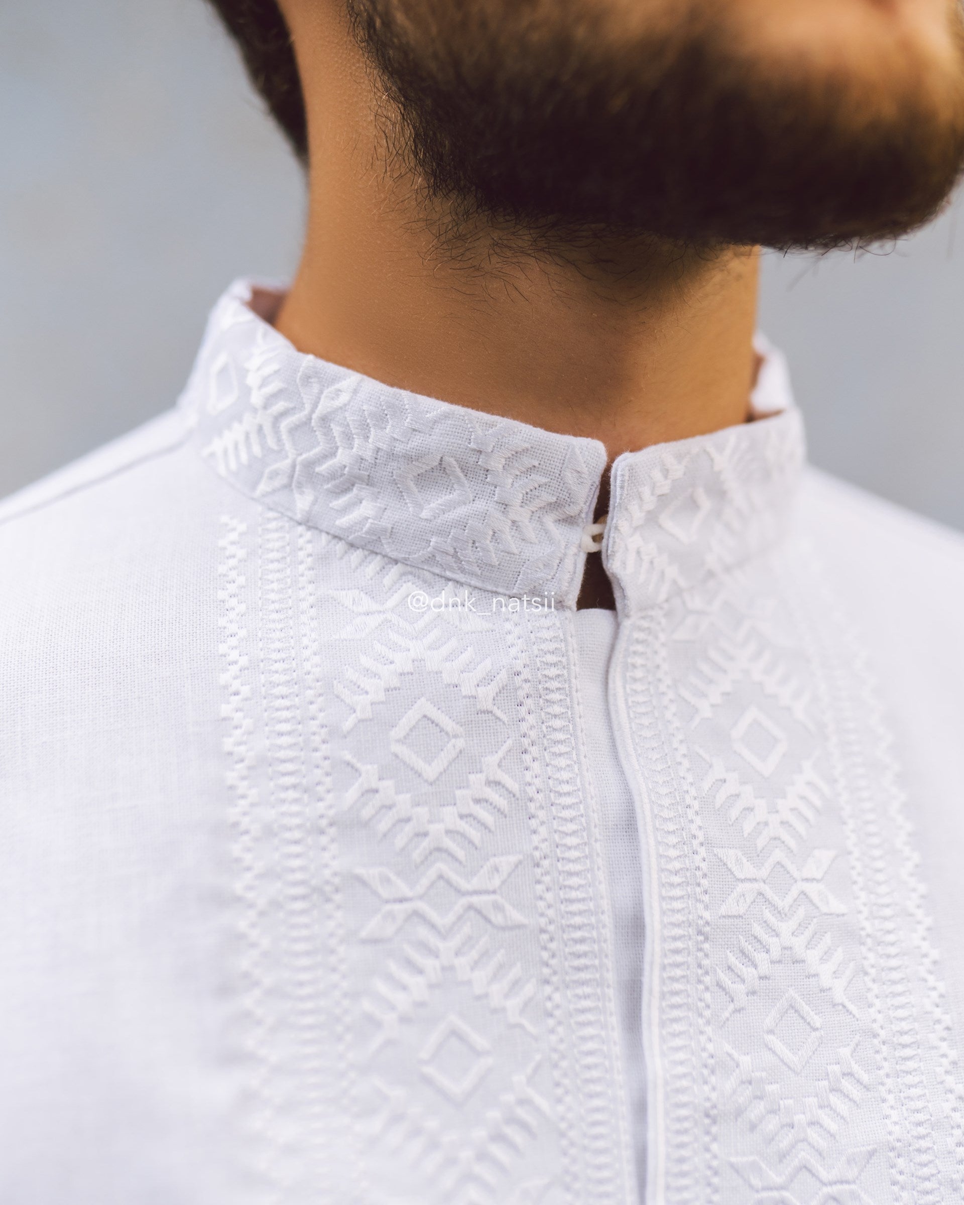 Вишиванка чоловіча "Десна (1)"(біла)