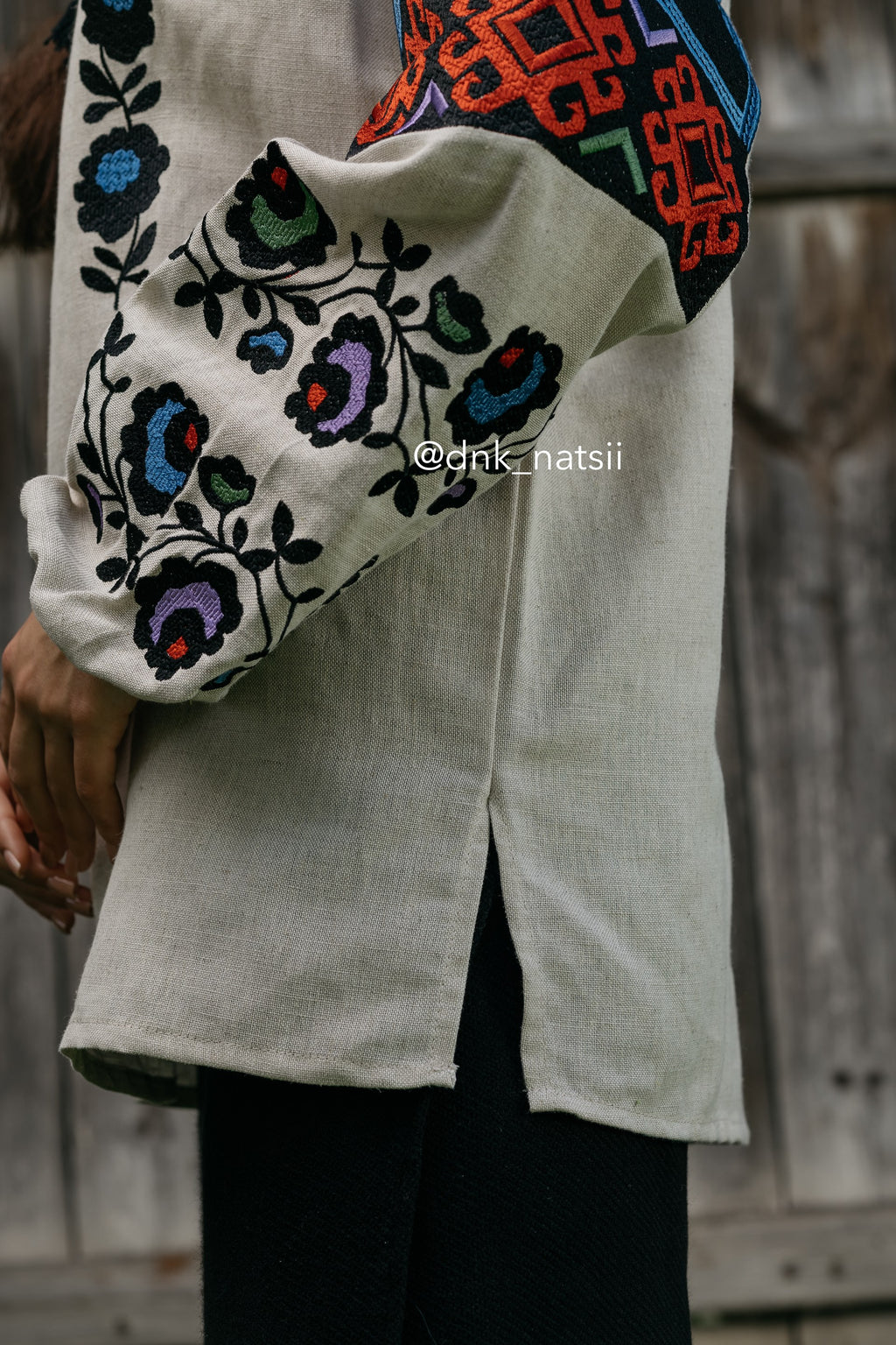 Вишиванка жіноча "Борщівська"(сіра)