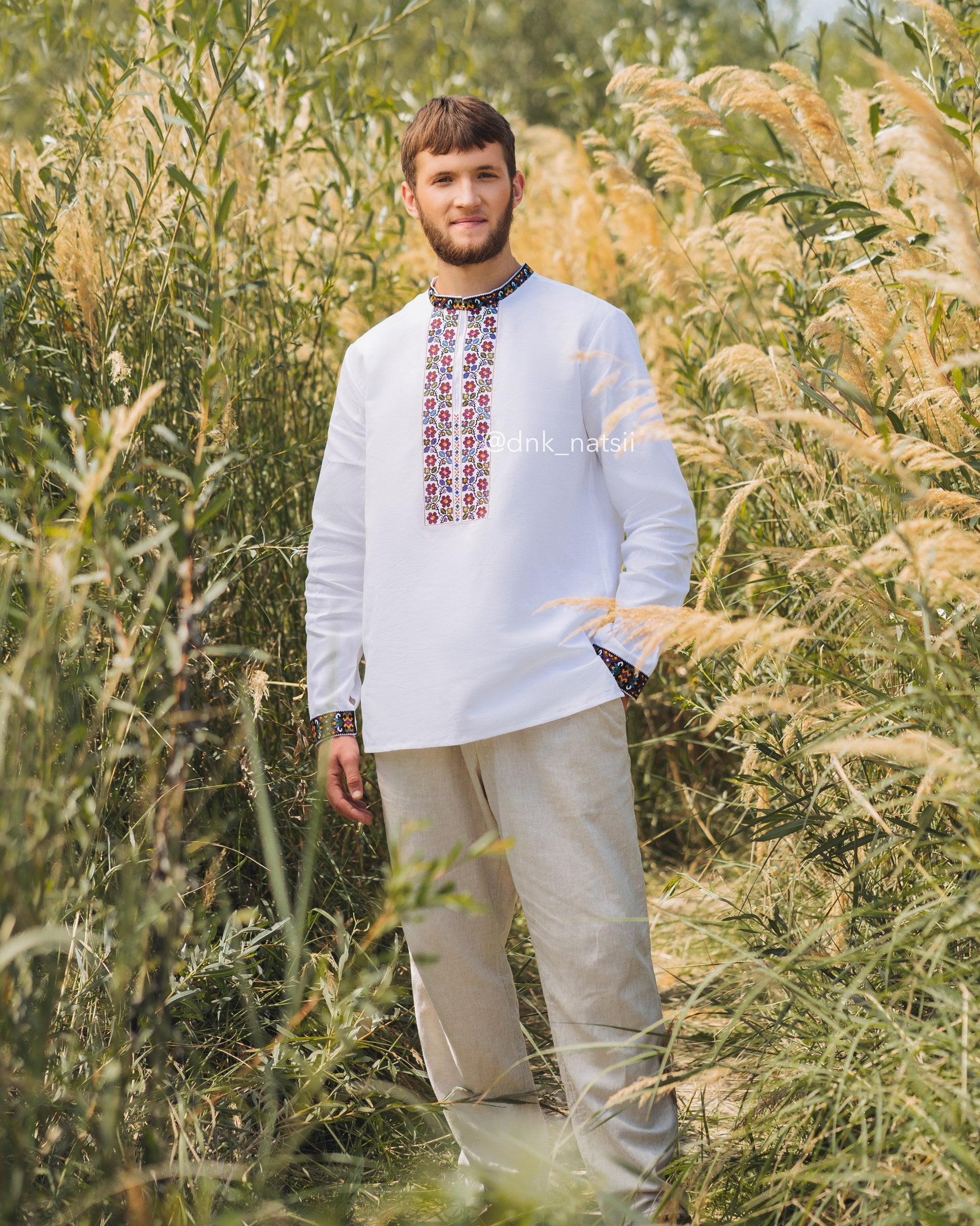 Вишиванка чоловіча "Кокетка (1)"(біла)