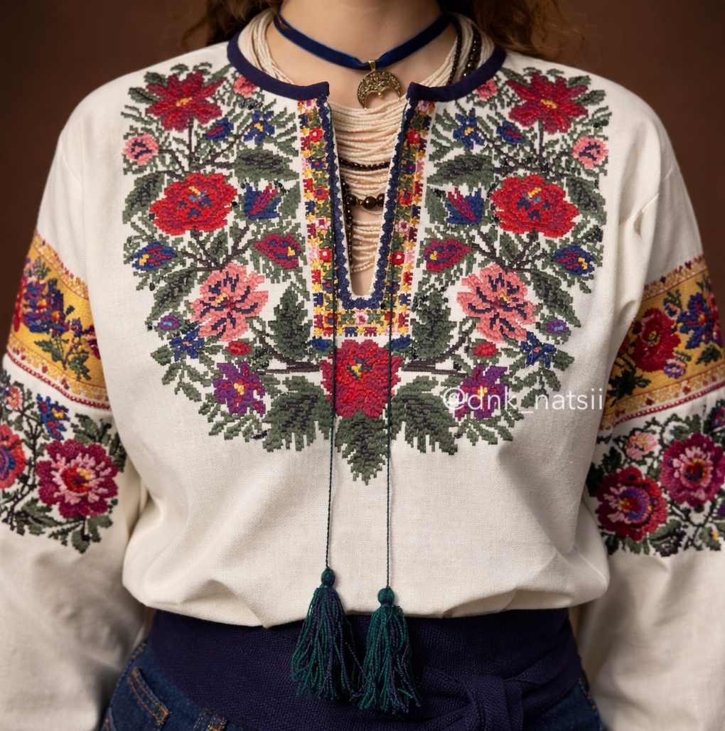 Вишиванка жіноча "Рута (1)" (молочна)