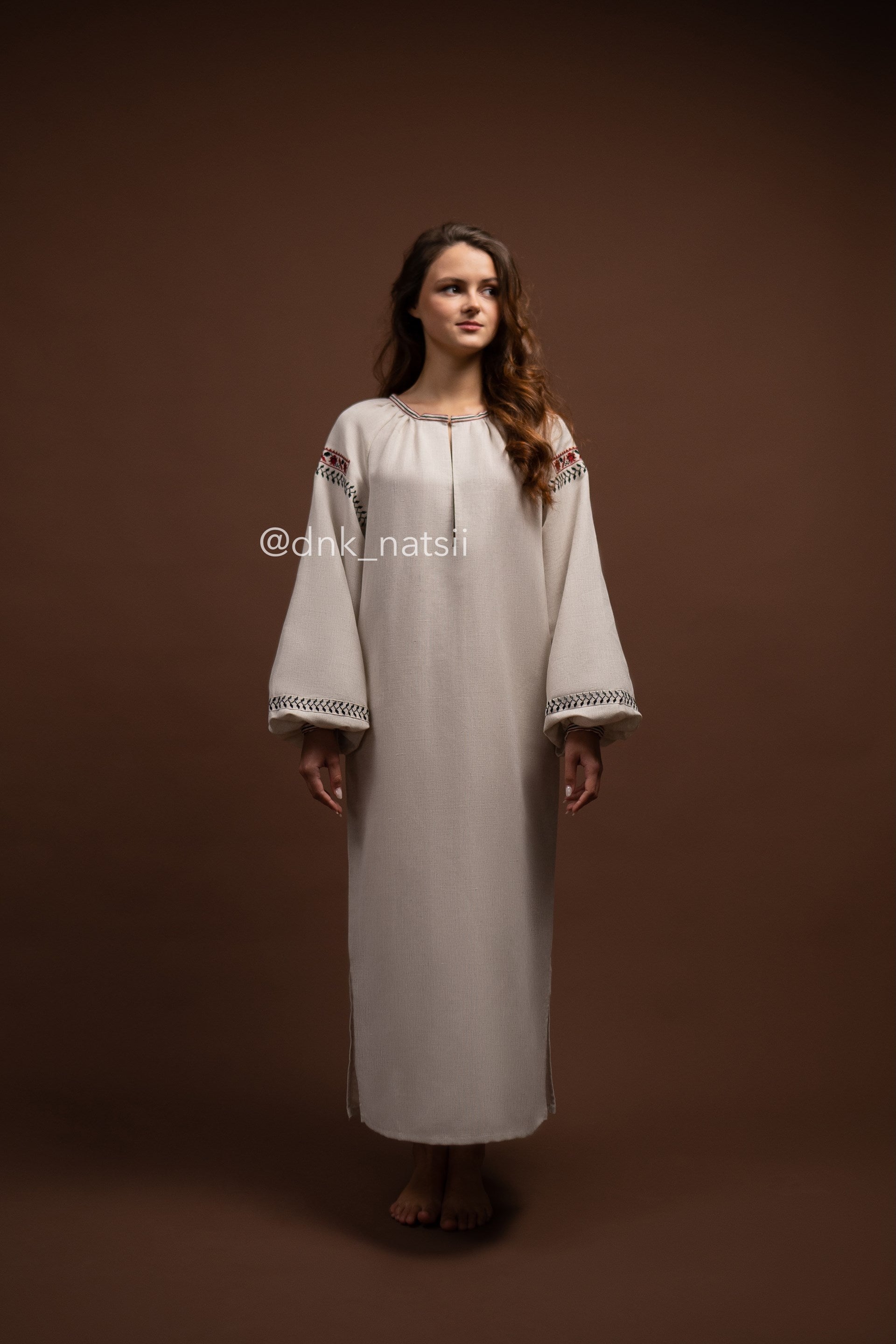 Вишита сукня "Окраса (1)"(сіра)